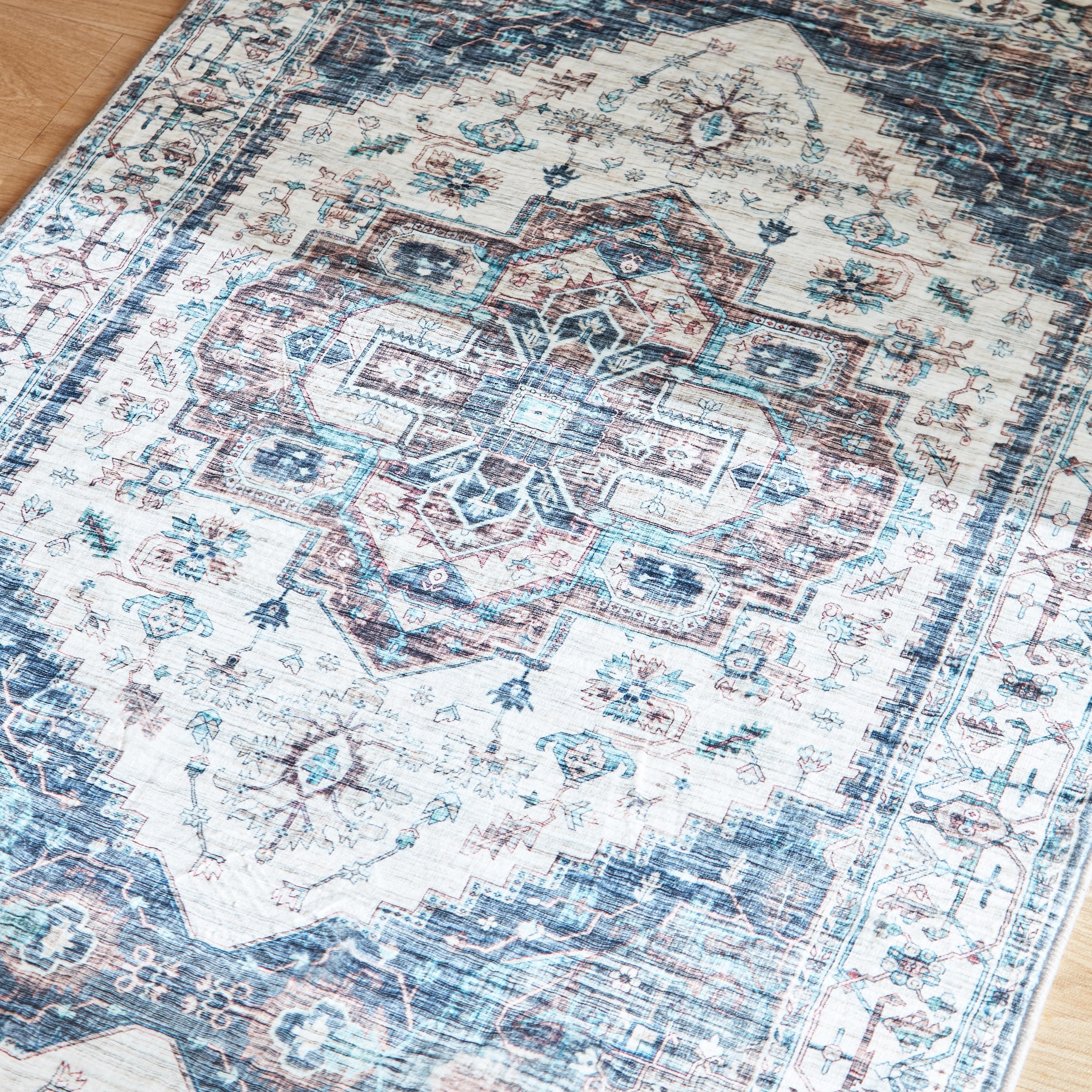 Miraj Ziya Velvet Rug - 80x230 cm-hbxdecorandfurnishings-floorcoverings-rugs-image-3