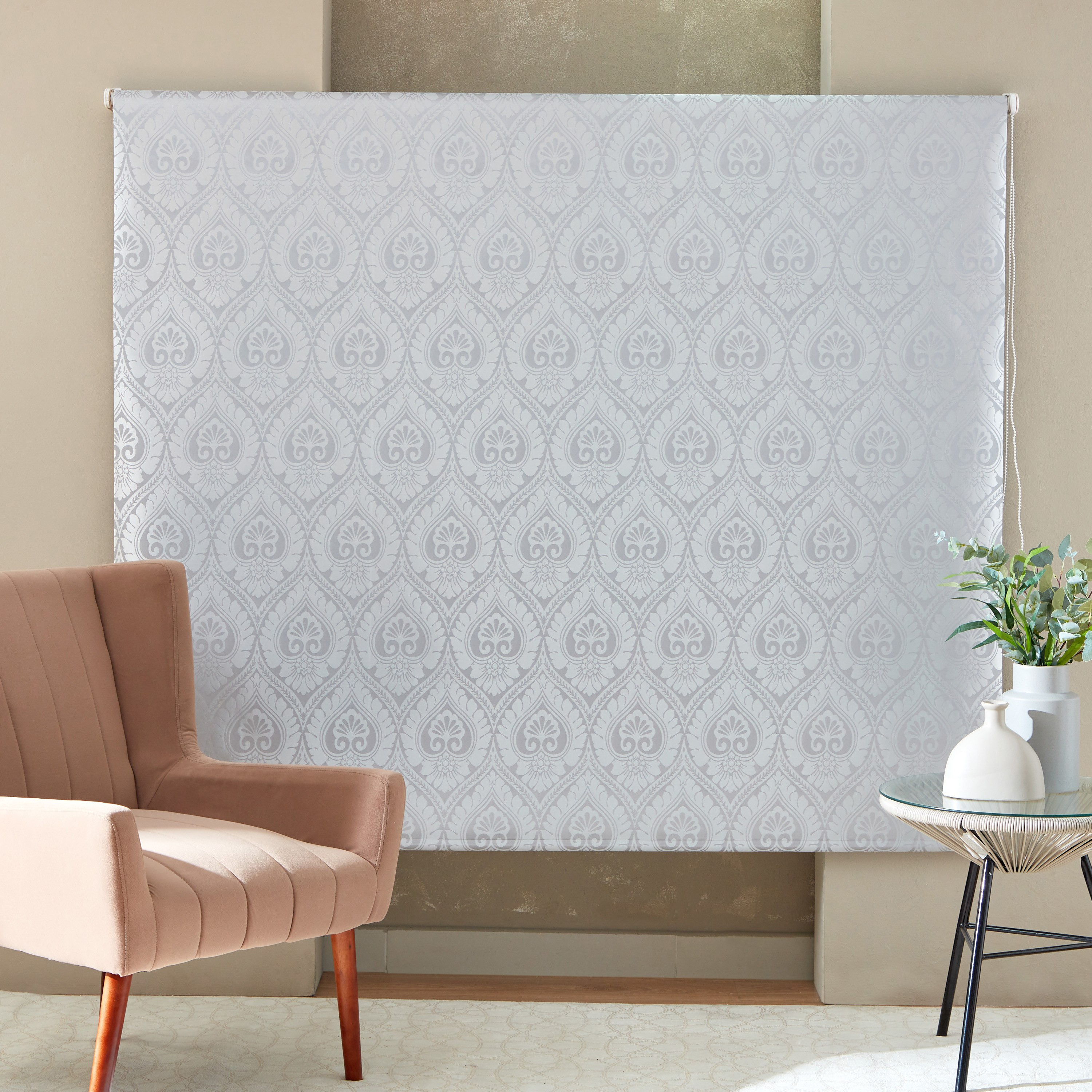 ستارة تعتيم جاكار دوارة من دلتا - 180x210 سم-hbxlivingroom-windowcoverings-blinds-image-1