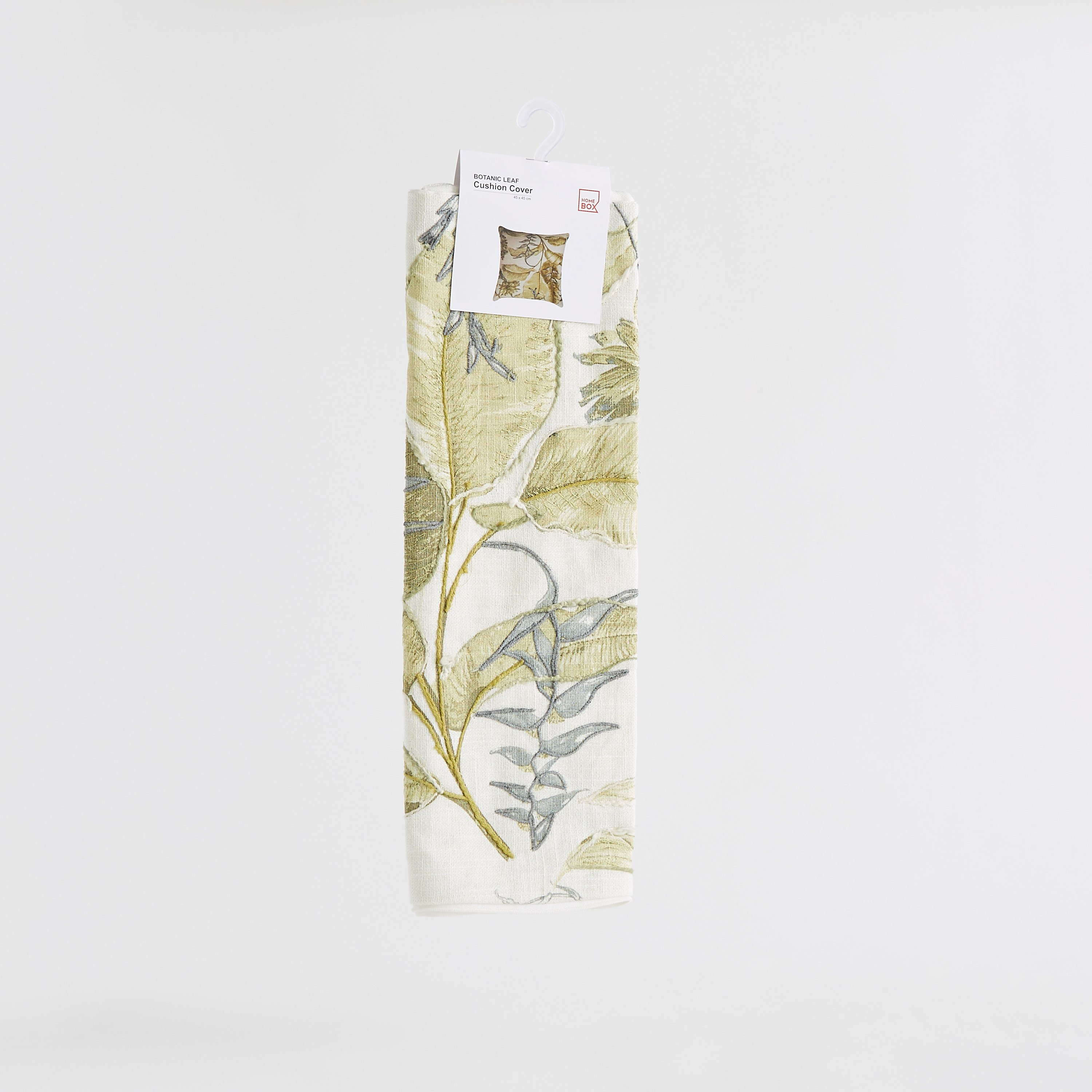 Habitation Botanic Leaf Embroidered Cushion Cover - 45x45 cm-hbxhomeware-cushionsandcovers-cushioncovers-image-5