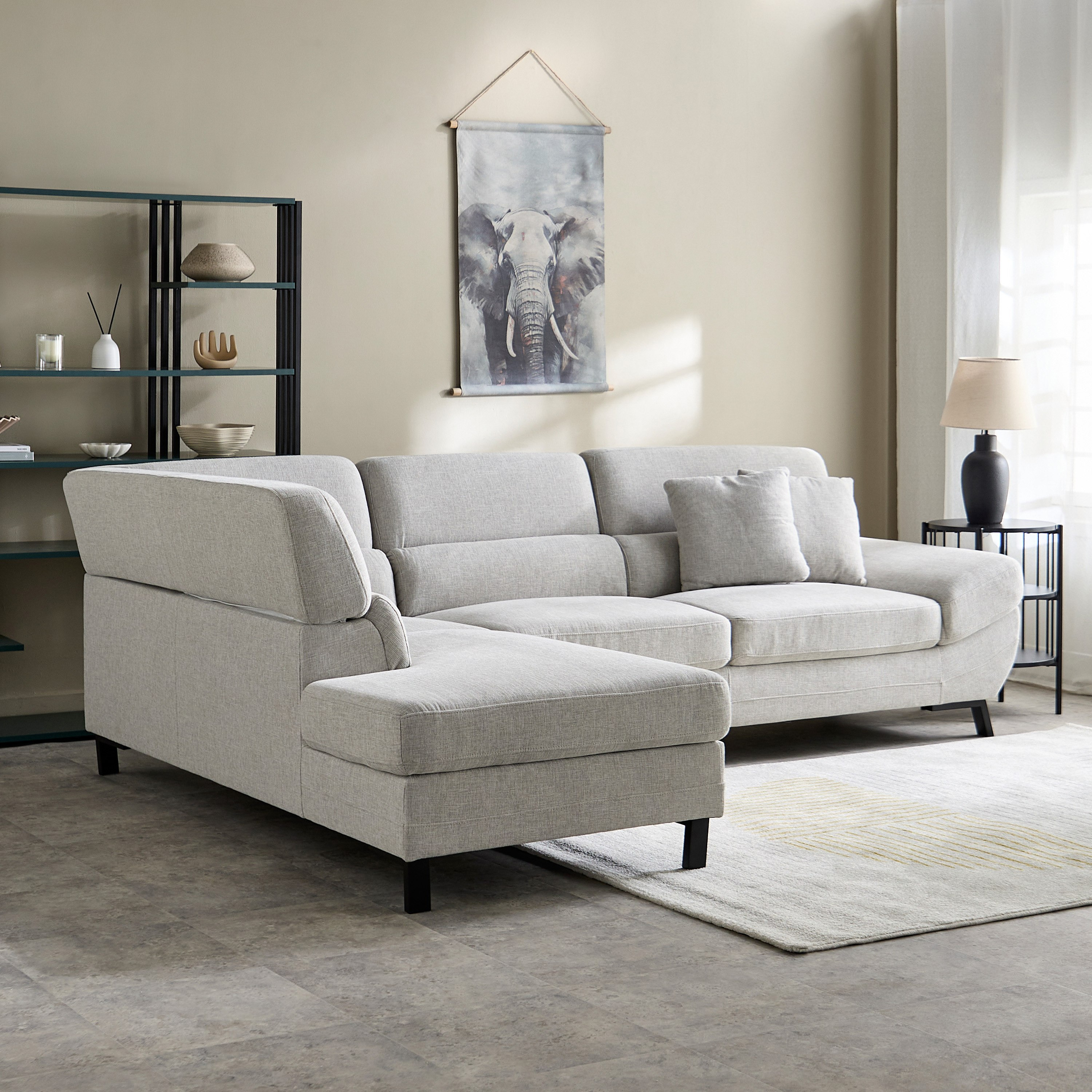 Salerno 3-Seater Left Corner Fabric Sofa-hbxfurniture-livingroom-sofasandsofasets-image-1
