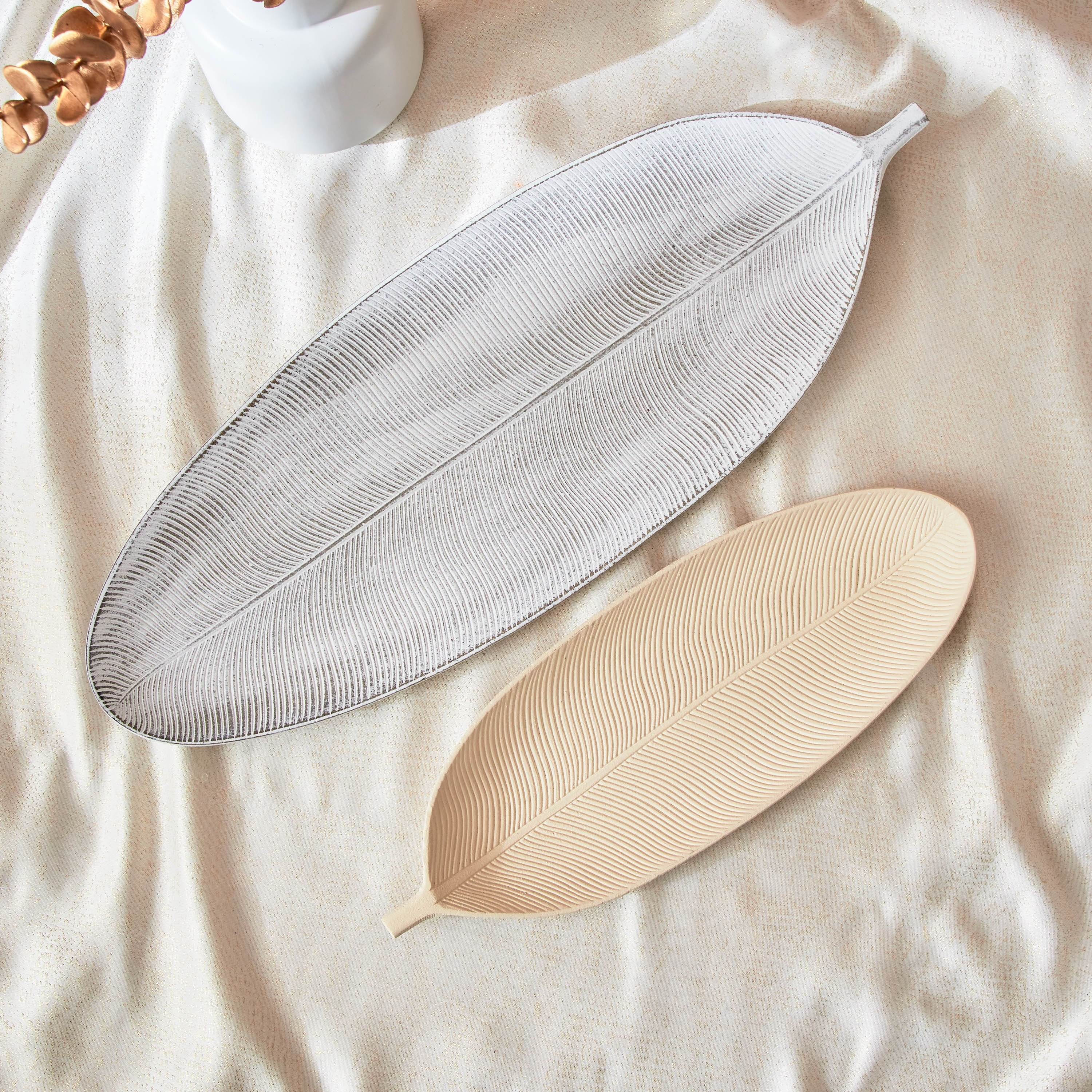 طقم صينية بتصميم ورق شجر 2 قطع من رين-hbxhomeware-hbxdecorandfurnishings-image-2