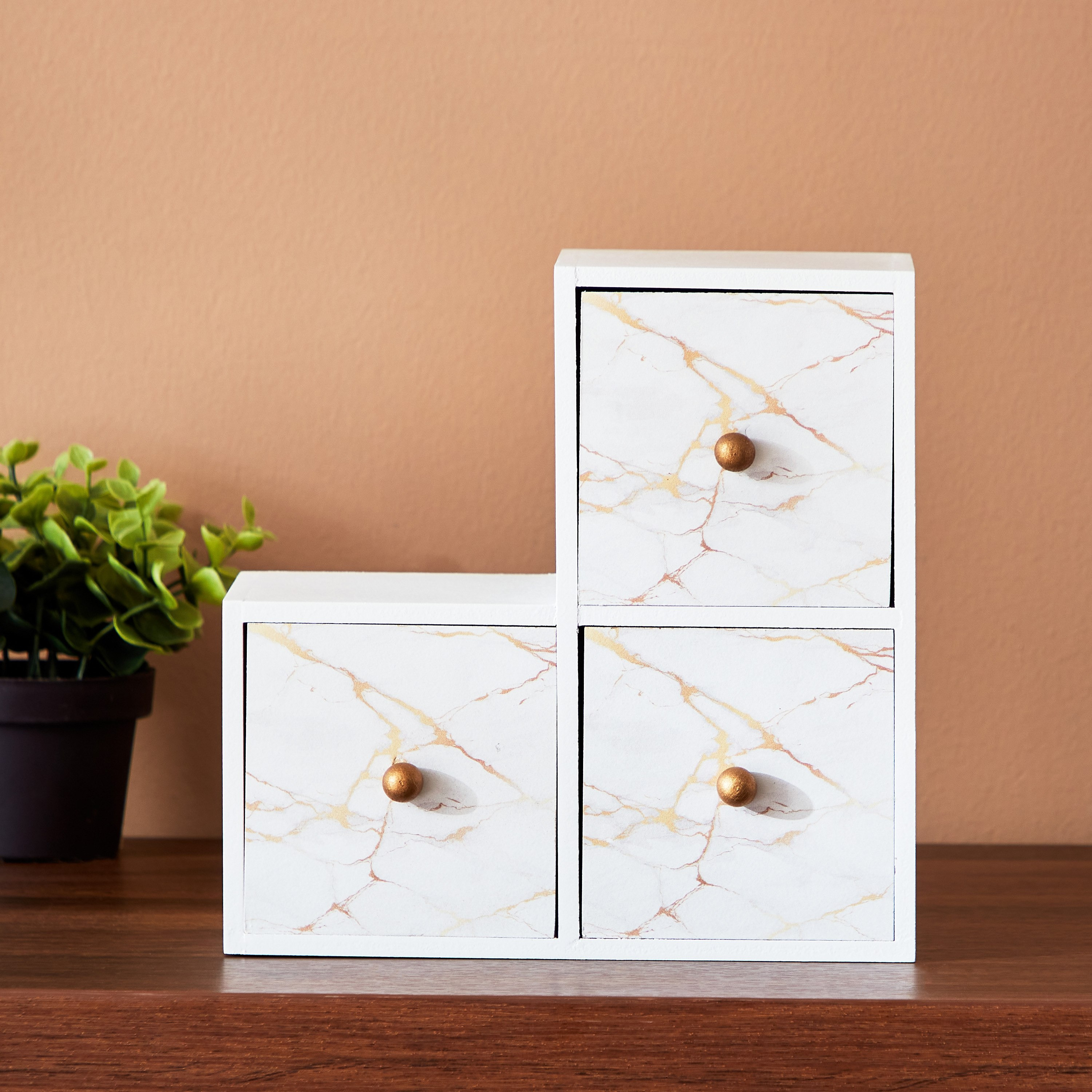 خزانة خشبية 3 أدراج من رين - 20x20x11 سم-hbxdecorandfurnishings-homeaccessories-novelties-image-1
