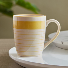 Atlanta Striped Stoneware Coffee Mug - 450 ml