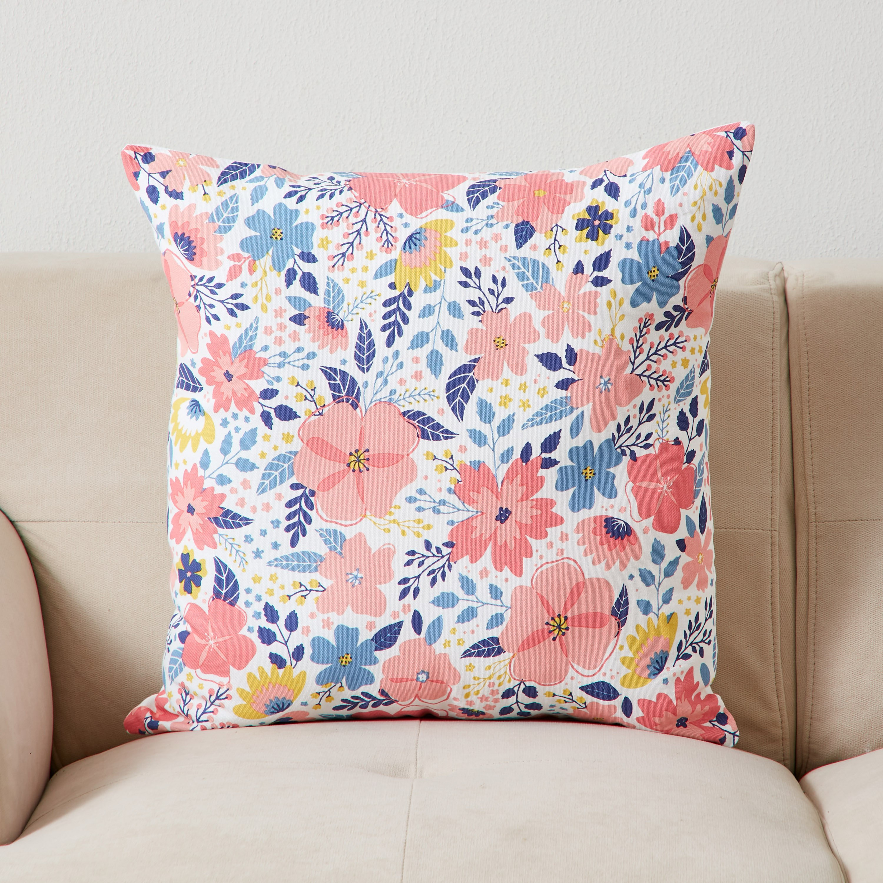 غطاء وسادة بطبعات زهرية من نوفا - 50x50 سم-hbxhomeware-cushionsandcovers-cushioncovers-image-1