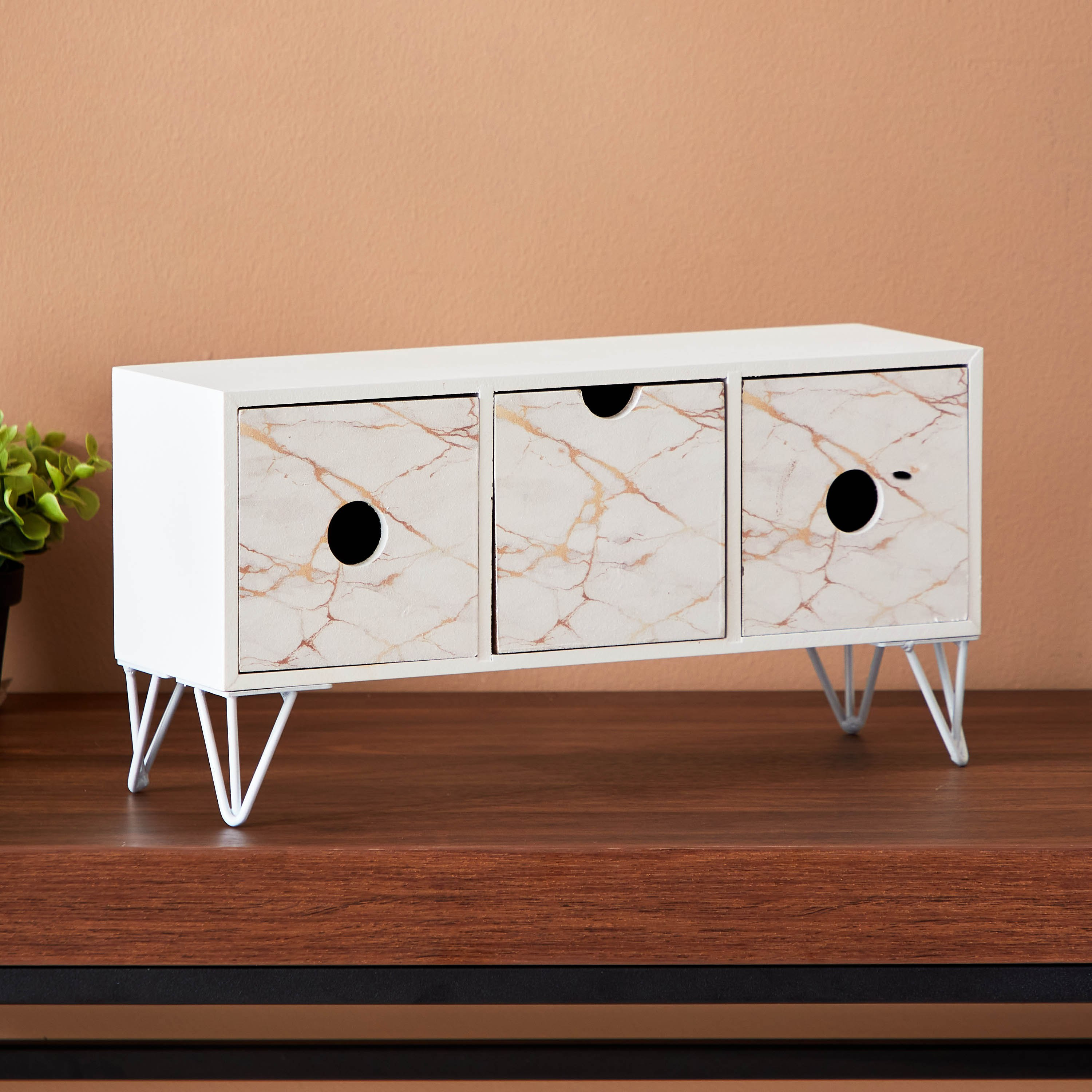 خزانة خشبية 3 أدراج من رين - 32.5x10x16.5 سم-hbxdecorandfurnishings-homeaccessories-novelties-image-2