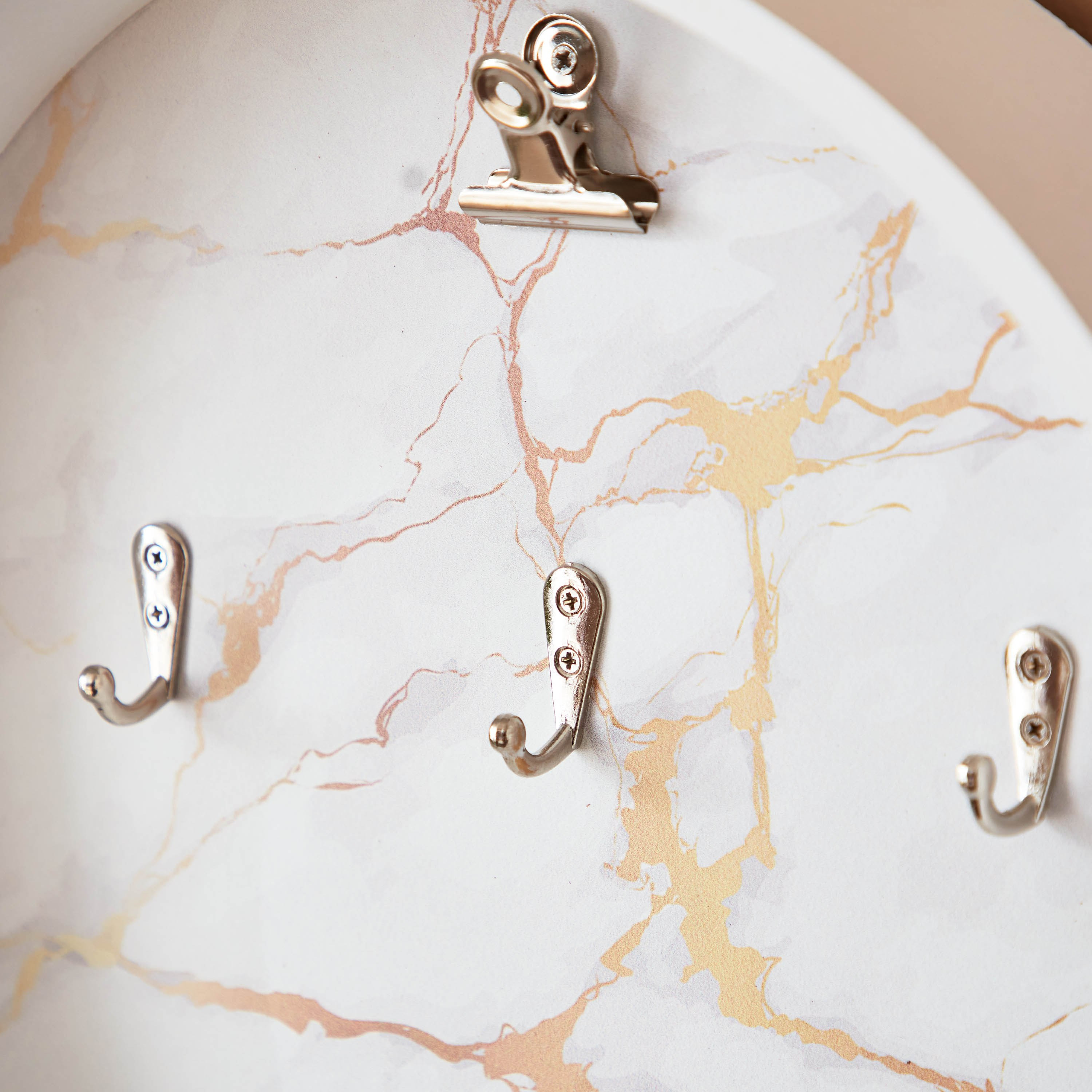 منظم خشب مع خطاف ومشبك من رينيه - 30x30x6 سم-hbxdiningroom-decorandaccessories-hooks-image-5