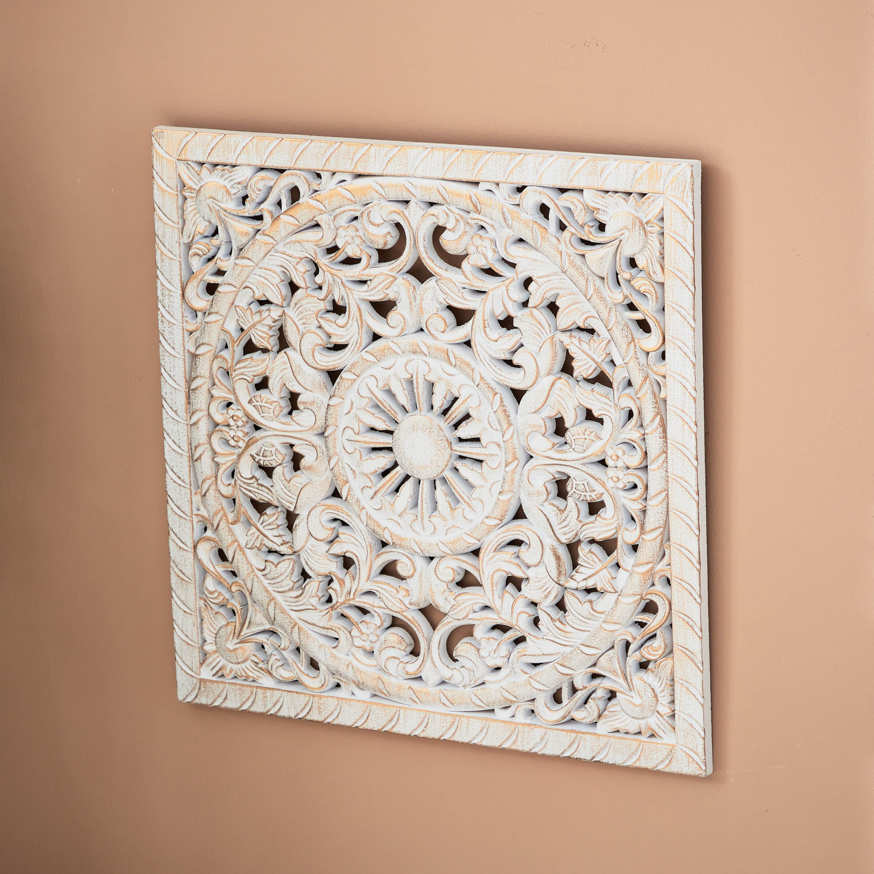 زينة حائط خشبية من رين - 50x50 سم-hbxdiningroom-walldecor-wallart-image-2