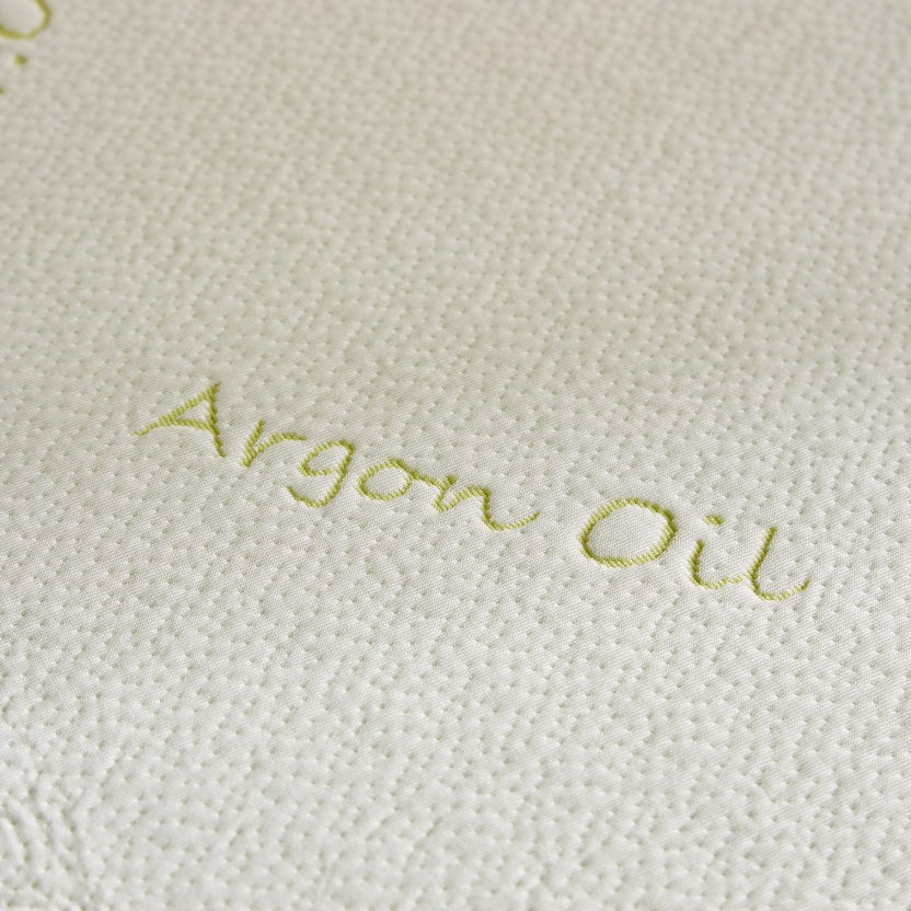 Argan Oil Infused Double Memory Foam Mattress Topper - 140x200x4 cm-Protectors and Toppers-image-3