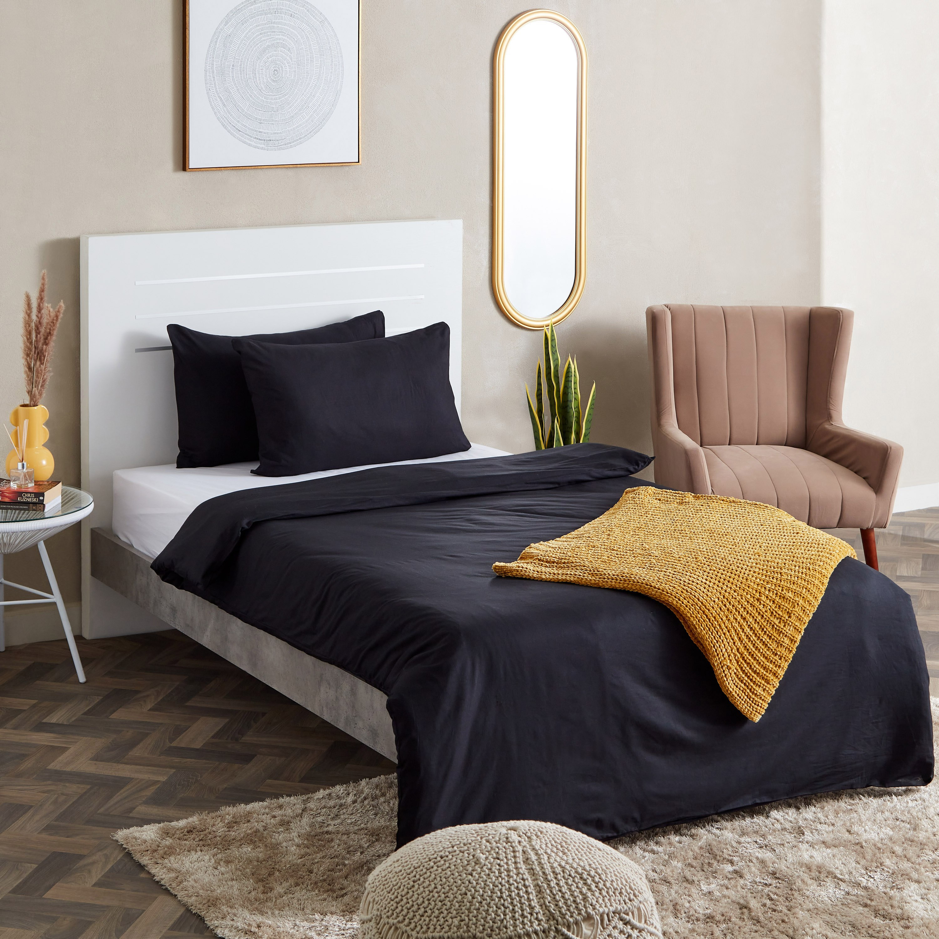 Wellington 2-Piece Solid Cotton Single Duvet Cover Set - 135x200 cm-PROMO_HB_AE_B1G1_250925-image-7