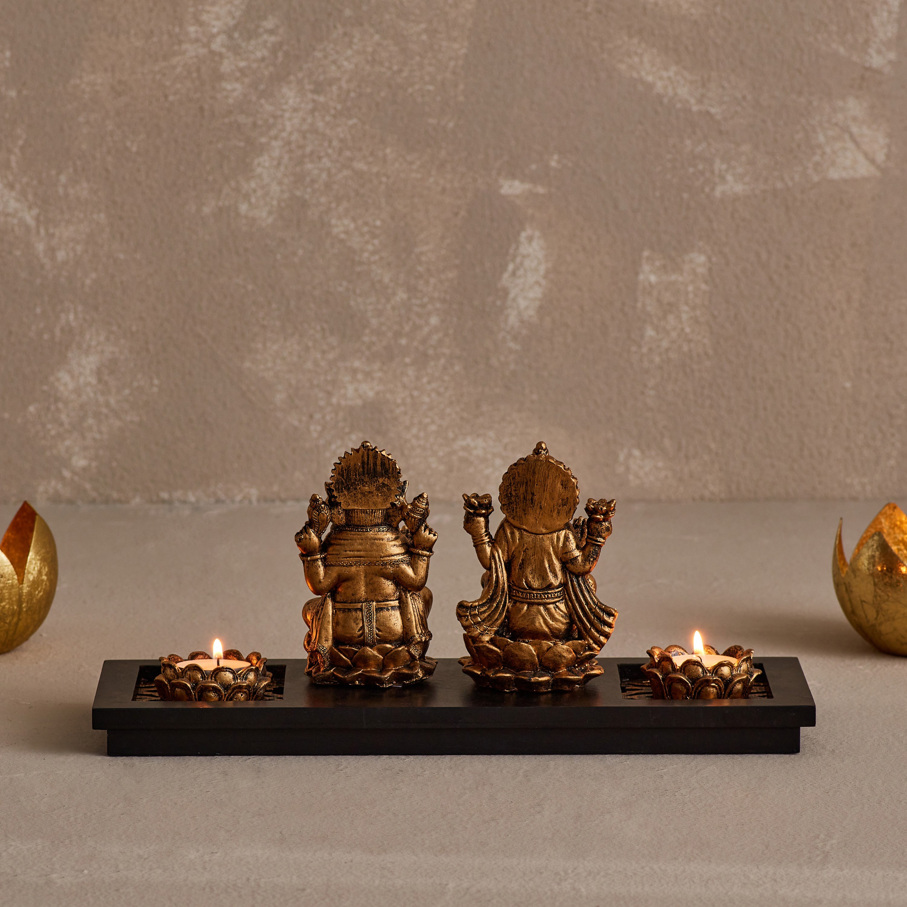 حامل شموع صغيرة وصينية وتمثال جانيشا من زوها-hbxhomeware-homedecor-figurinesandornaments-image-3