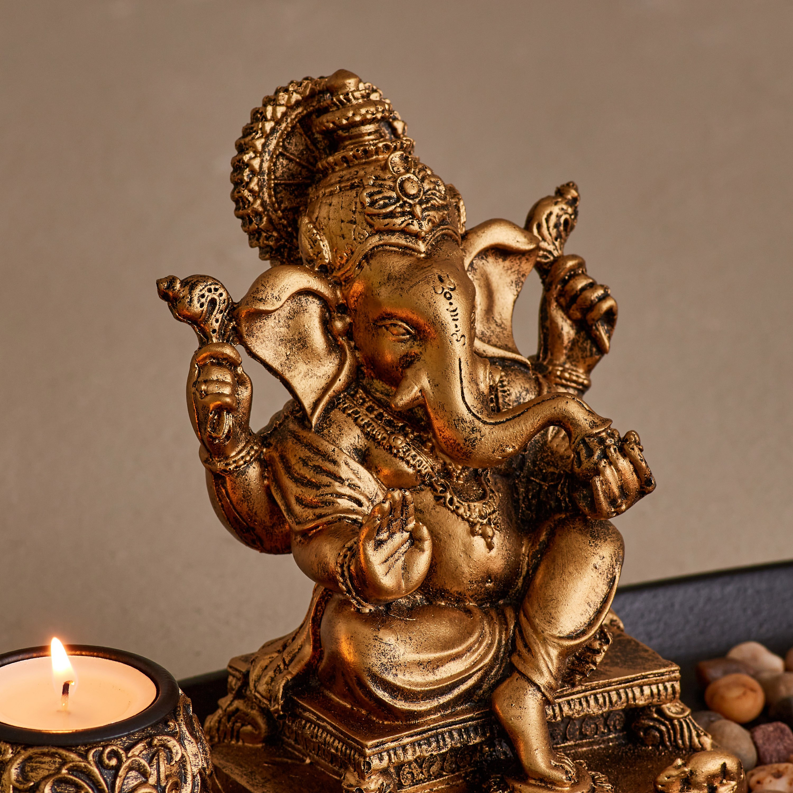 حامل شموع صغيرة وصينية ديكور من زوها-hbxhomeware-homedecor-figurinesandornaments-image-4