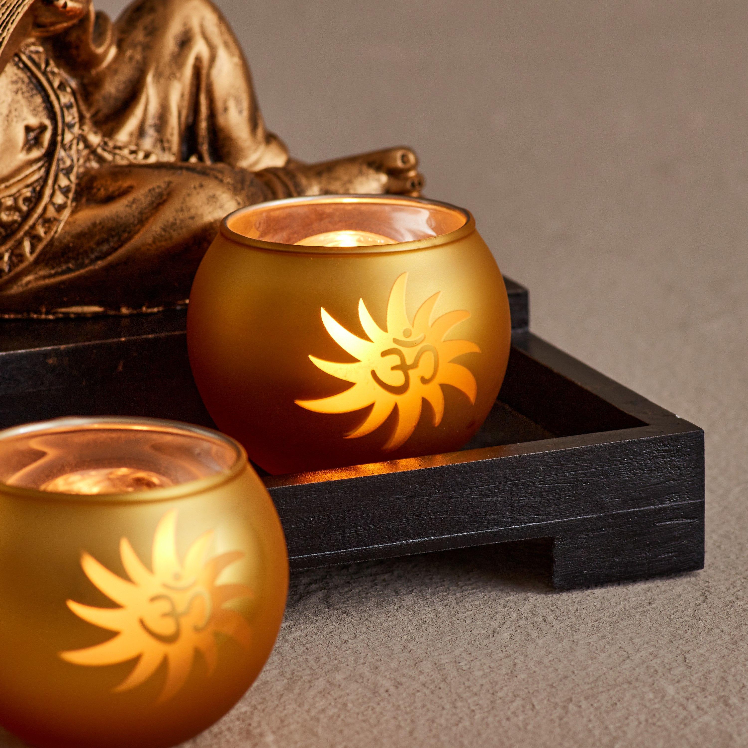 حامل شموع صغيرة وصينية وتمثال جانيشا من زوها-hbxhomeware-homedecor-figurinesandornaments-image-5