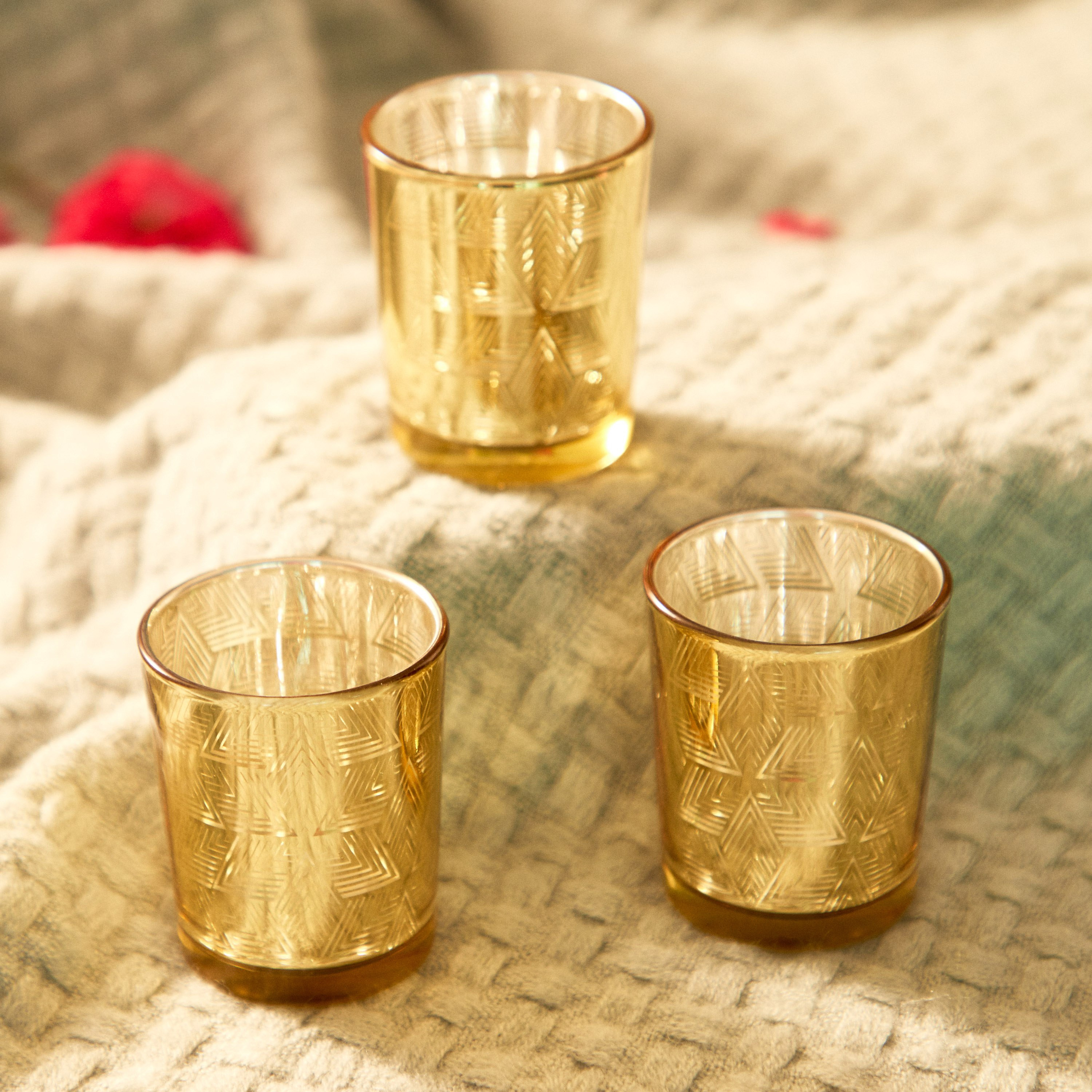 Zoha 3-Piece Star Tealight Holder Set - 6x6x7 cm-hbxlivingroom-decorandaccessories-candleholders-image-2
