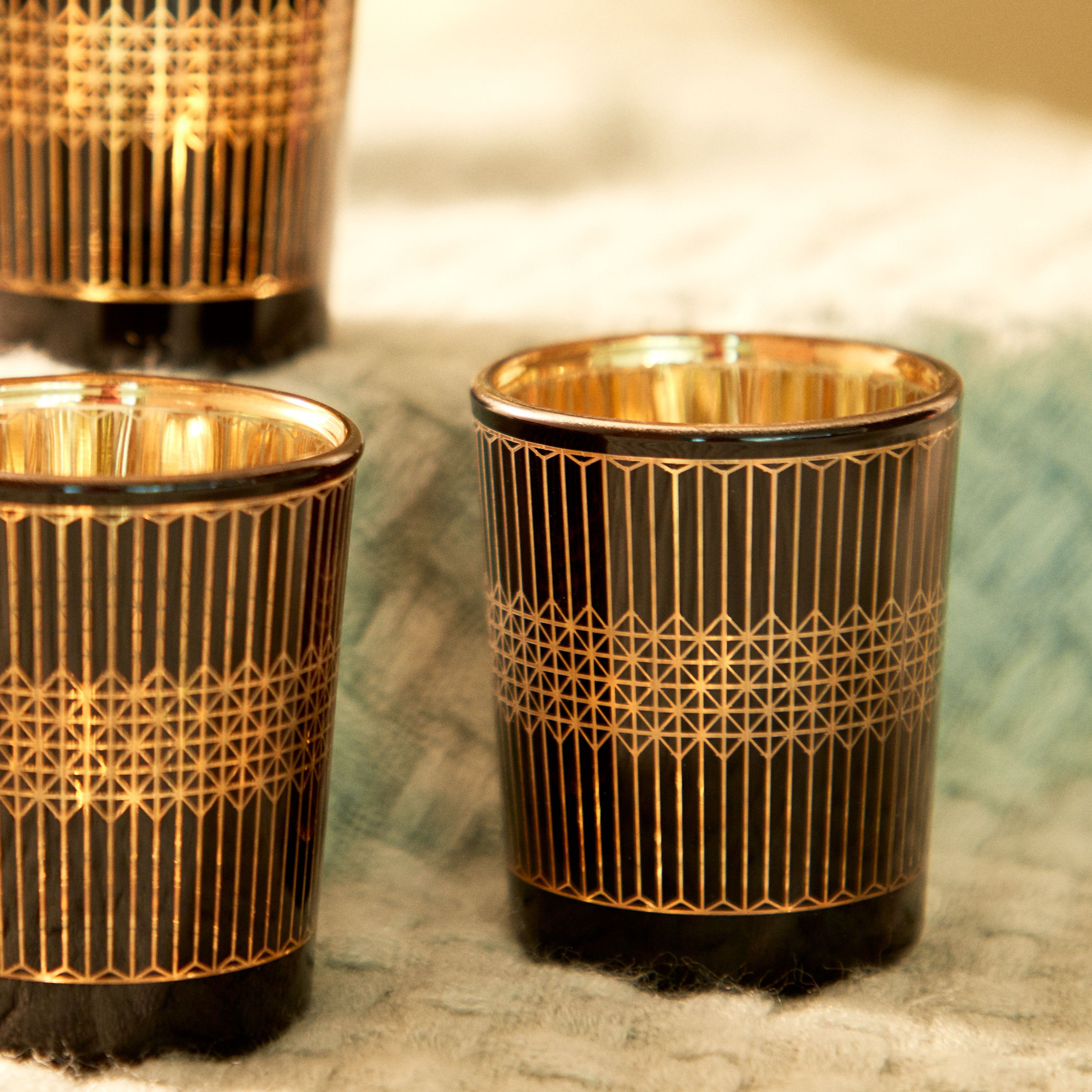 Zoha 3-Piece Tealight Candleholder Set - 6x6x7 cm-hbxlivingroom-decorandaccessories-candleholders-image-4