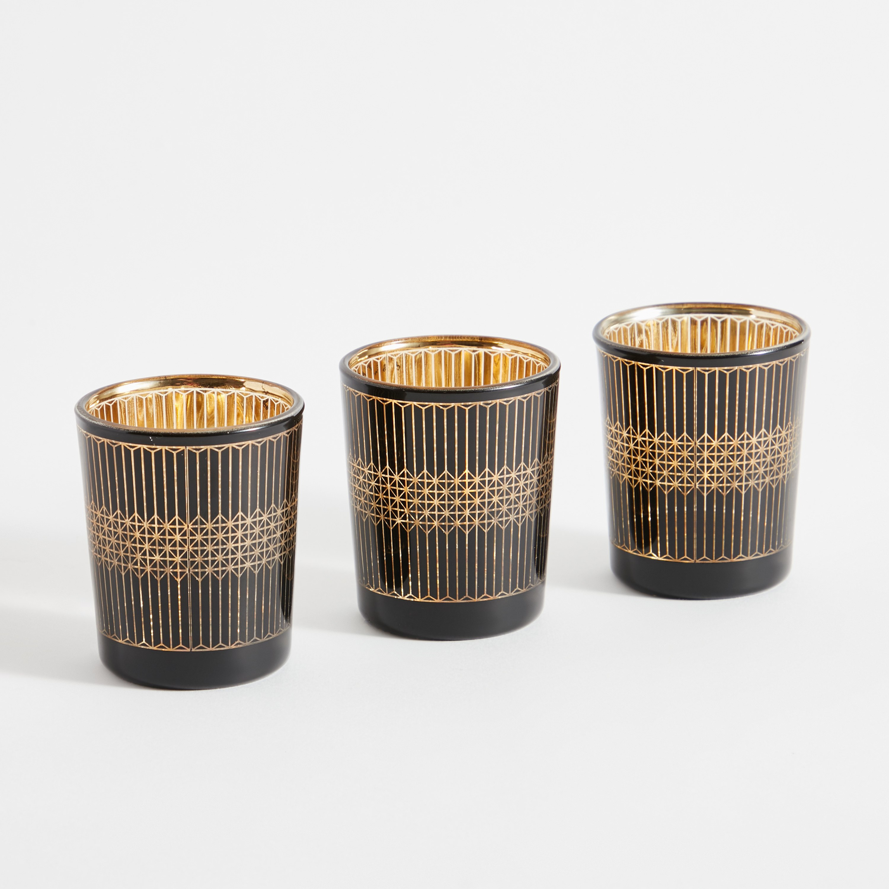 Zoha 3-Piece Tealight Candleholder Set - 6x6x7 cm-hbxlivingroom-decorandaccessories-candleholders-image-6