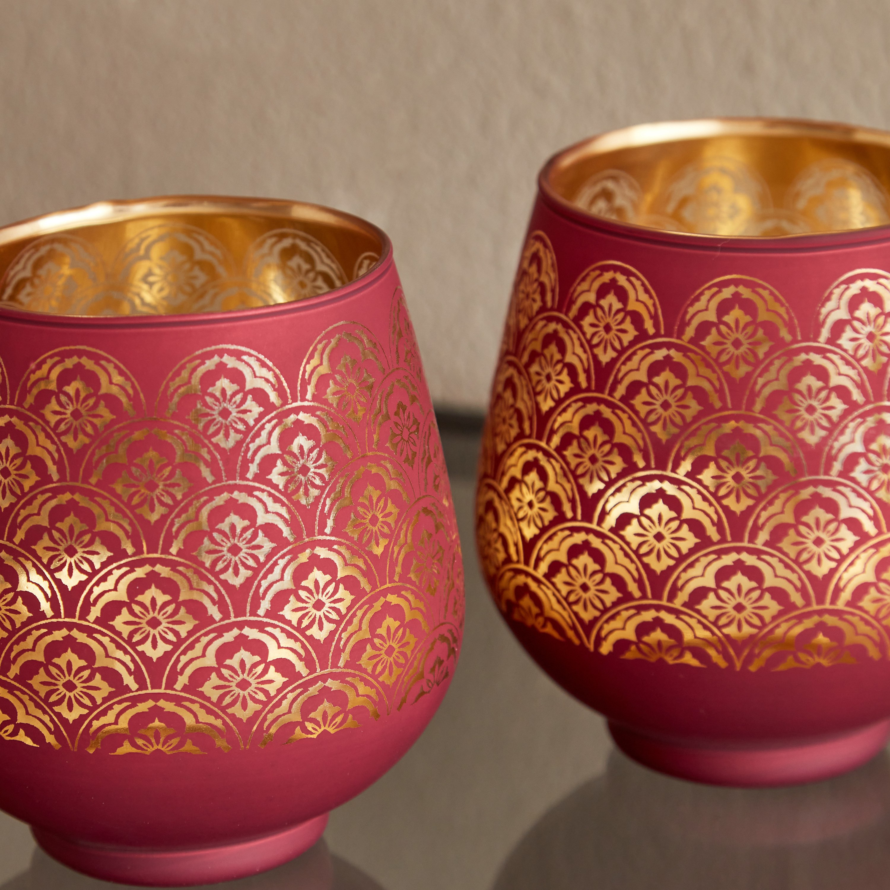 طقم حامل شموع صغيرة قطعتين من زوها - 9.5x9.5x9 سم-hbxlivingroom-decorandaccessories-candleholders-image-3