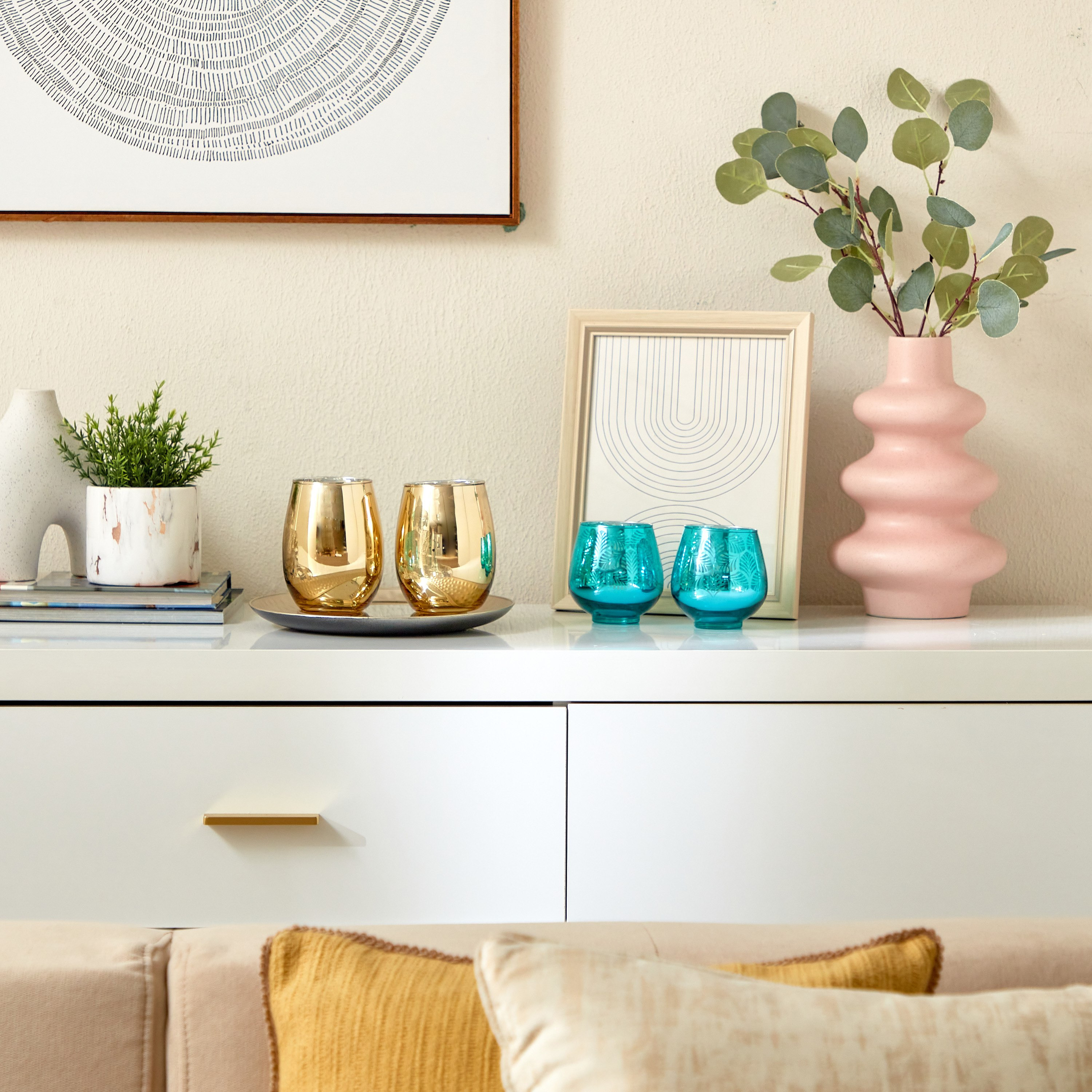 طقم حامل شموع فوتيف زجاجي بتصميم بوذا من زوها - 9.5x9.5x12 سم-hbxlivingroom-decorandaccessories-candleholders-image-5