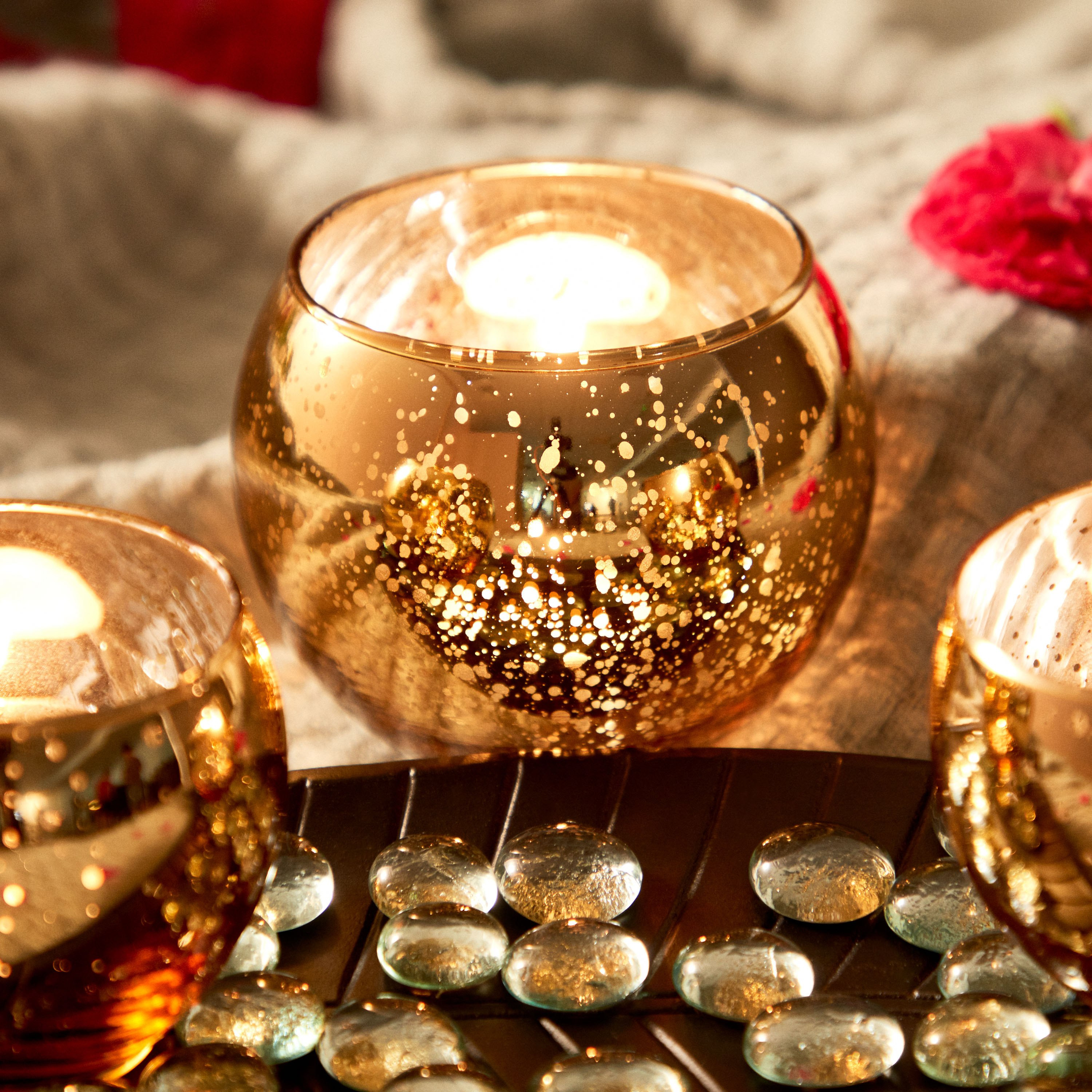 طقم إهداء صينية شكل ورقة شجر وحامل شموع صغيرة 3 قطع من زوها-hbxlivingroom-decorandaccessories-candleholders-image-3