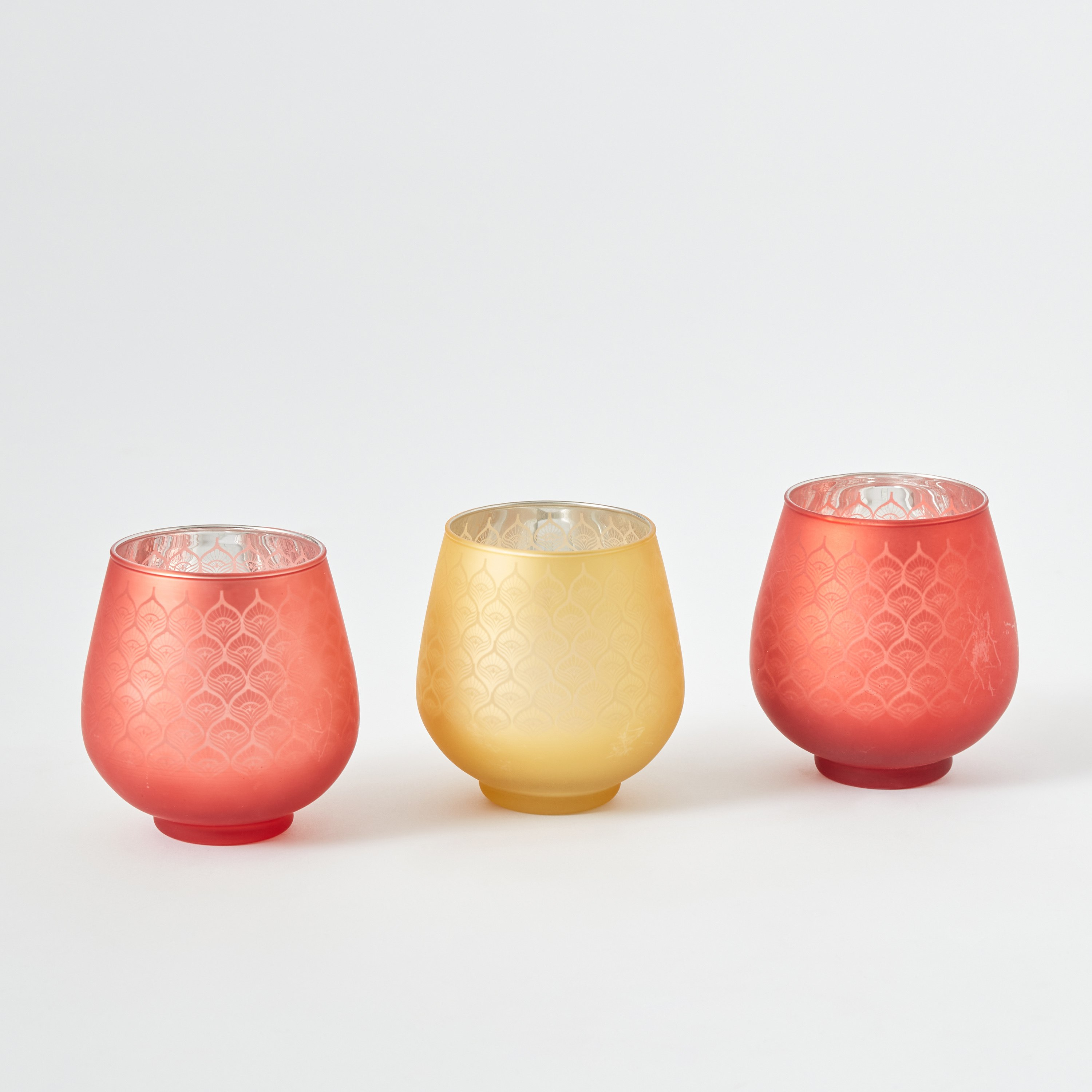 Zoha 3-Piece Glass Triangles Tealight Votive Set - 9.5x9.5x9 cm-hbxlivingroom-decorandaccessories-candleholders-image-6
