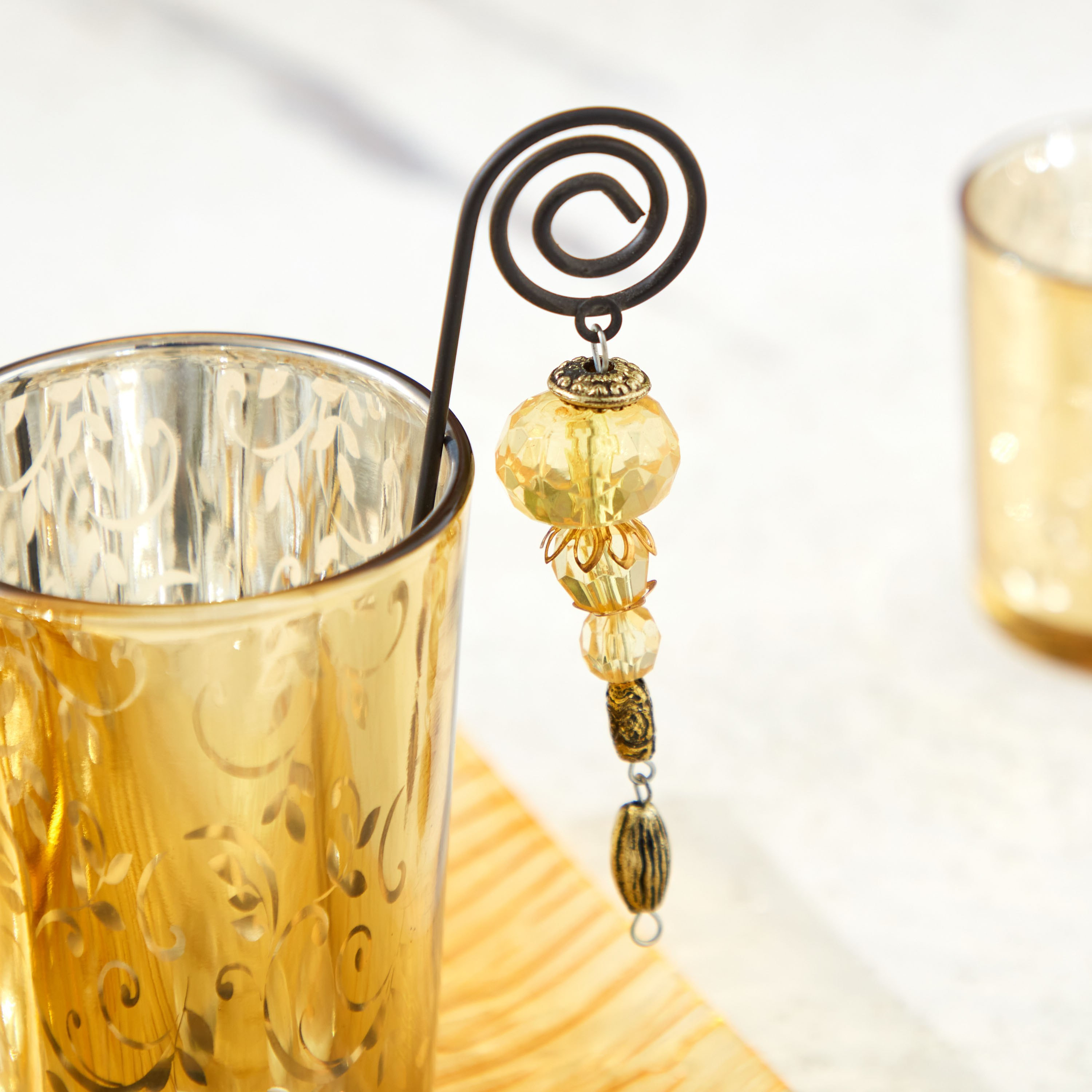 طقم إهداء 5 حاملات شموع صغيرة وصينية زجاج من زوها-hbxlivingroom-decorandaccessories-candleholders-image-3