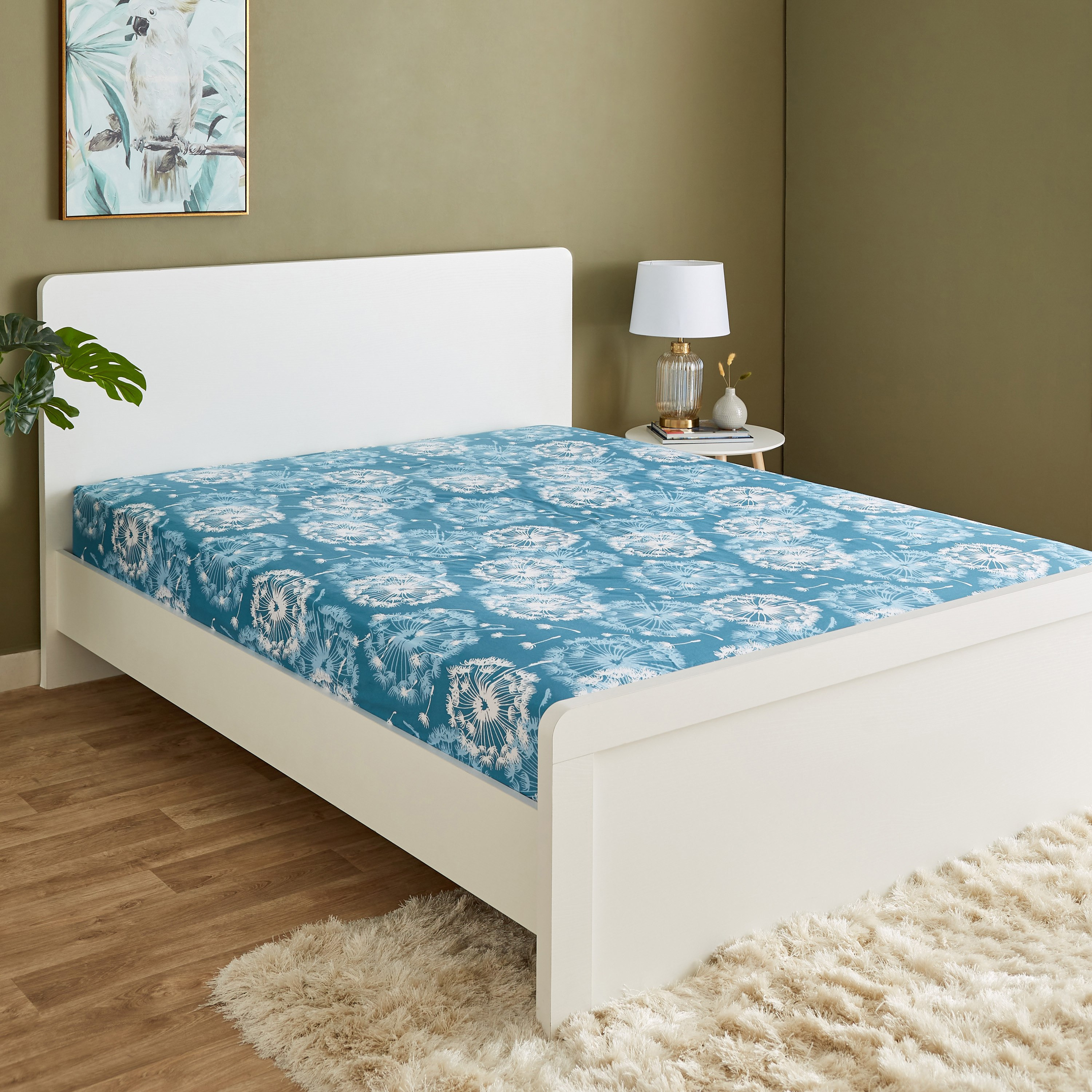 شرشف مطاطي سوبر كينج قطن بطبعات من إستونيا - 200x200 + 25 سم-hbxhomeware-hbxbedroom-image-1