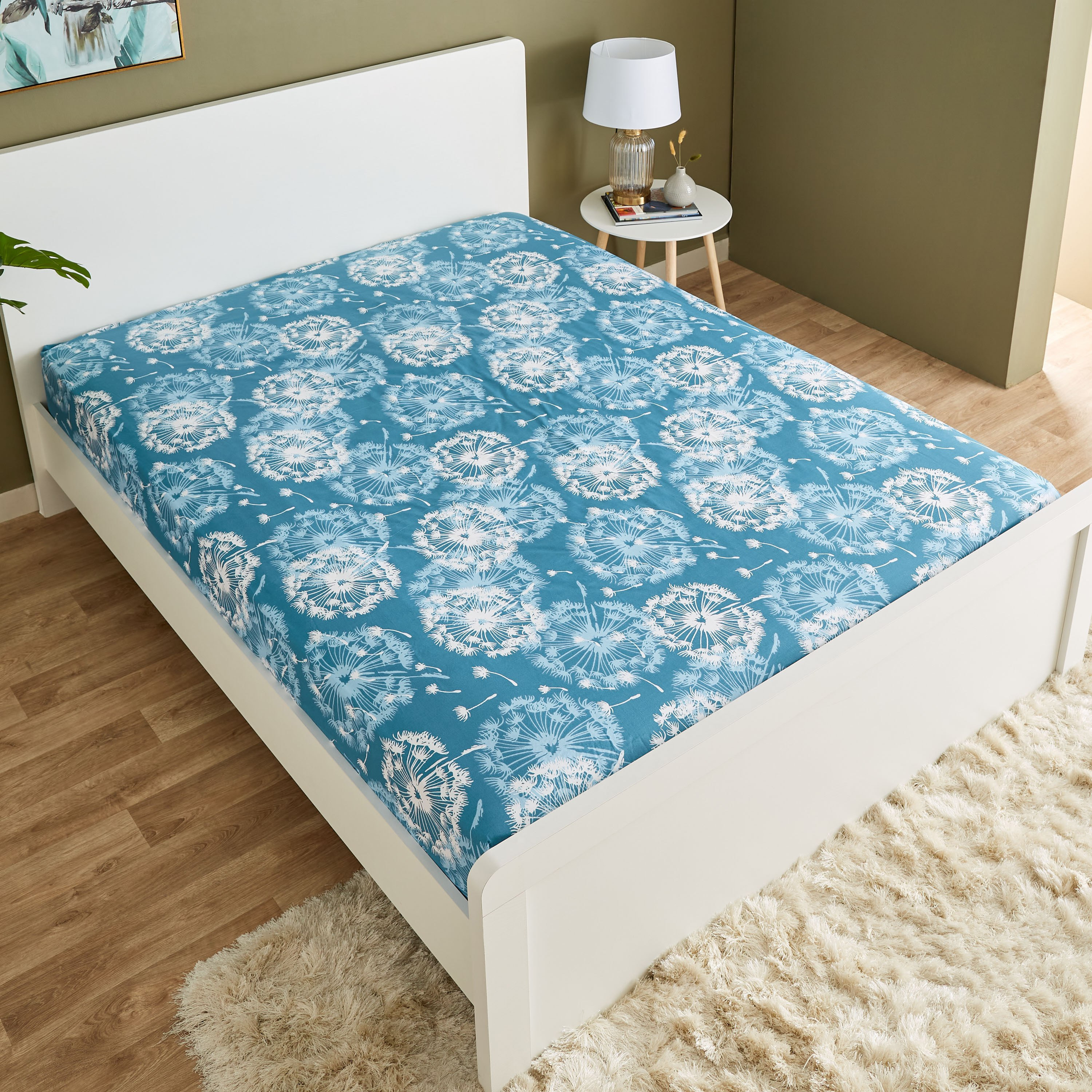 شرشف مطاطي سوبر كينج قطن بطبعات من إستونيا - 200x200 + 25 سم-hbxhomeware-hbxbedroom-image-3