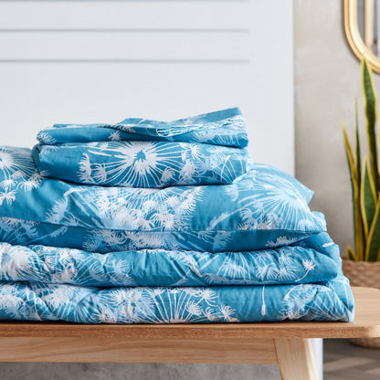 Estonia Dandelion Cotton Printed Twin Flat Sheet - 170x260 cm-Sheets and Pillow Covers-image-5