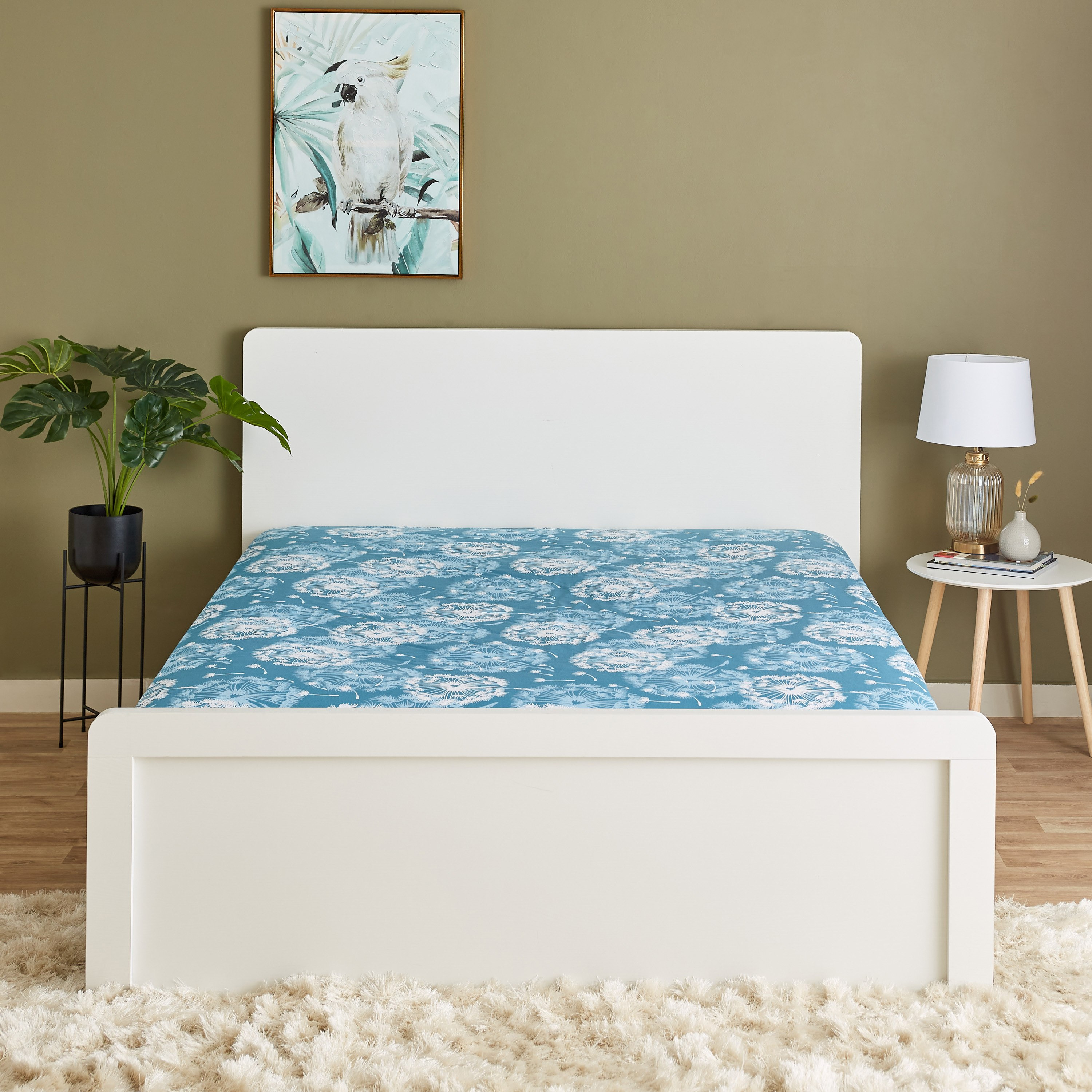 شرشف مسطّح قطن كينج بطبعات من إستونيا - 240x260 سم-hbxhomeware-hbxbedroom-image-2