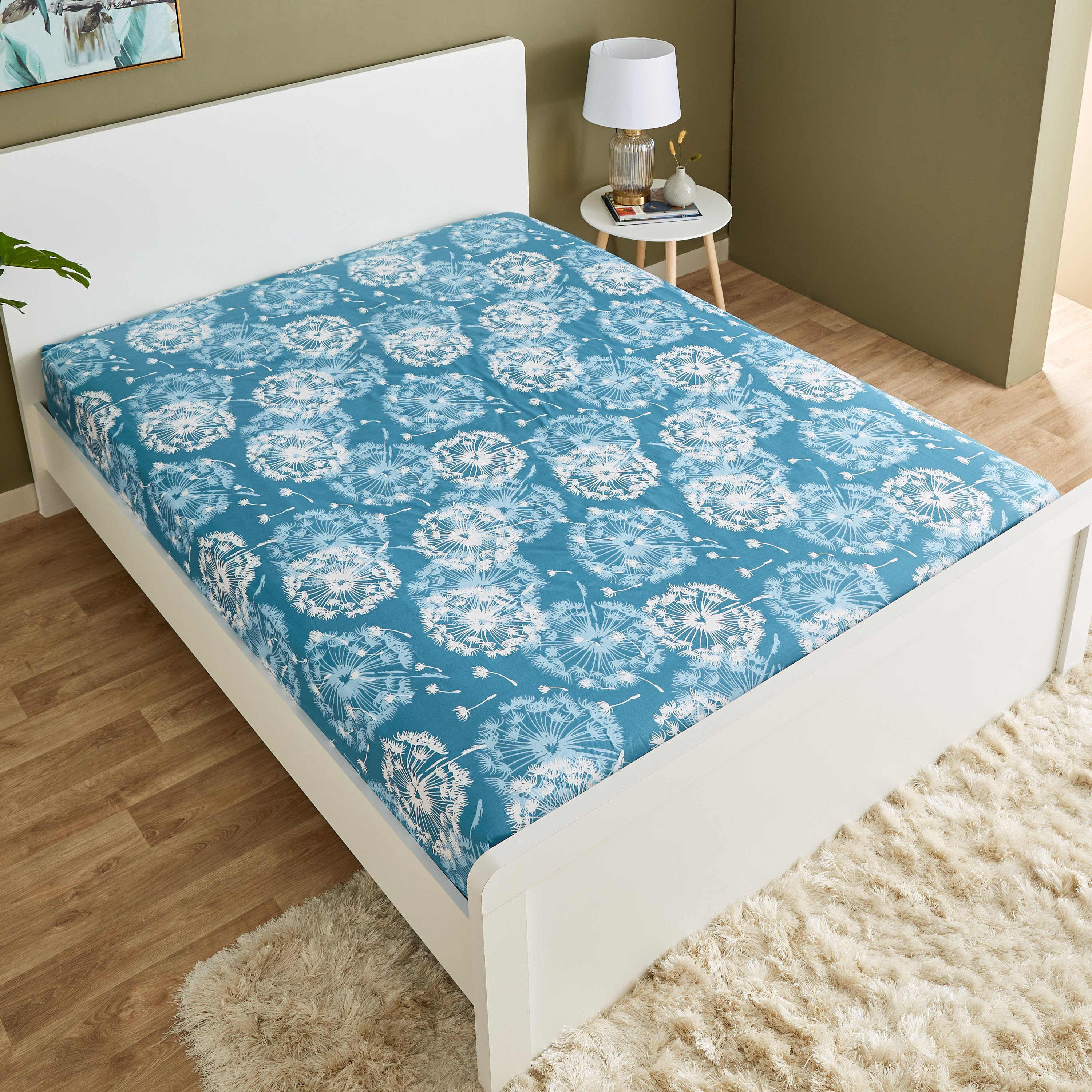 شرشف مسطّح قطن كينج بطبعات من إستونيا - 240x260 سم-hbxhomeware-hbxbedroom-image-3