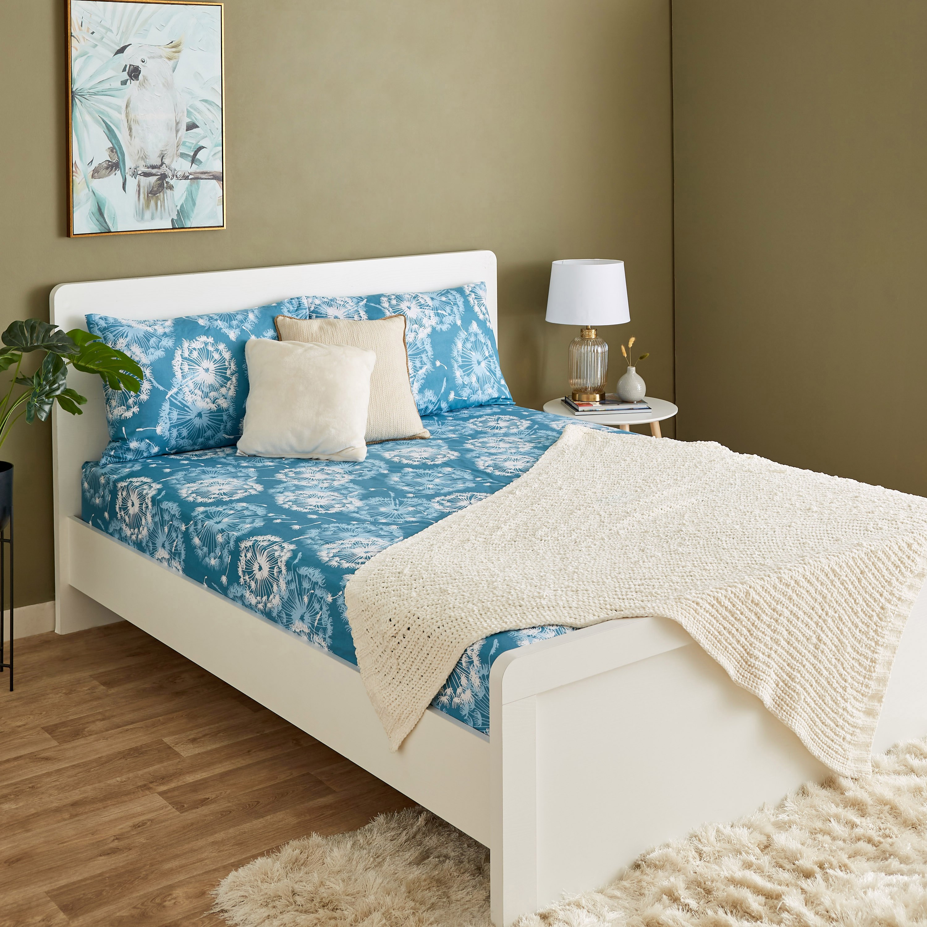 شرشف مسطّح قطن كينج بطبعات من إستونيا - 240x260 سم-hbxhomeware-hbxbedroom-image-6