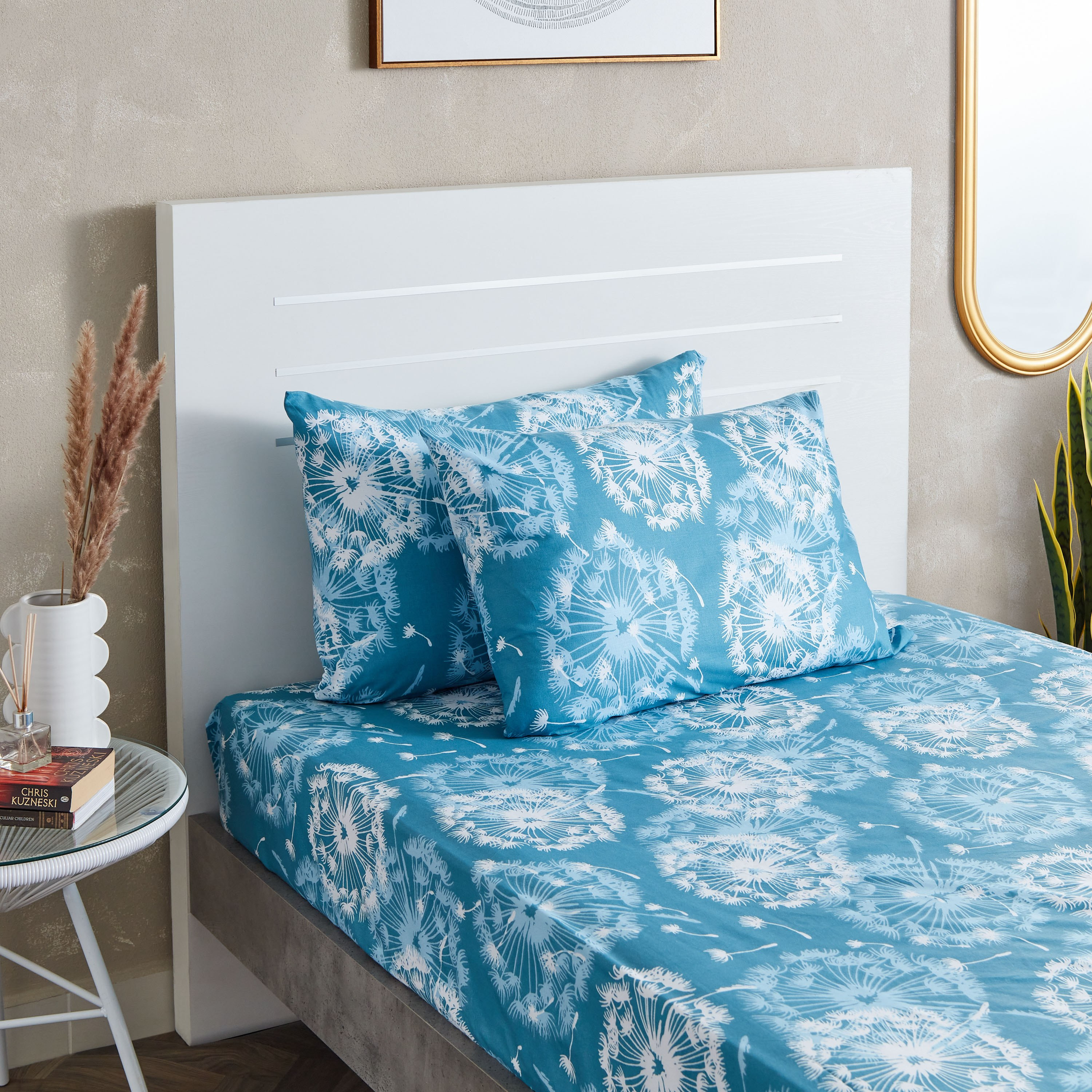 طقم غطاء وسادة قطن قطعتين بطبعات من إستونيا - 75x50 سم-hbxhomeware-hbxbedroom-image-1