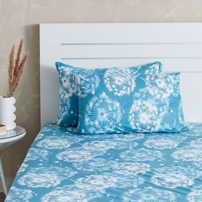 Estonia Dandelion Printed 2-Piece Cotton Pillow Cover Set - 50x75 cms