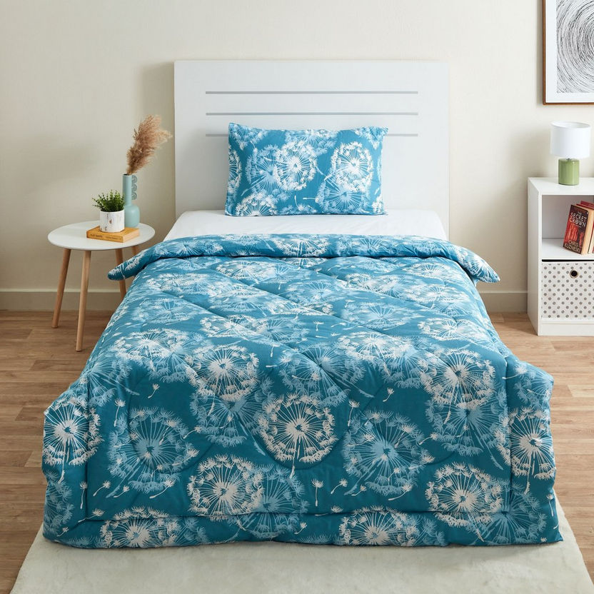 Estonia Dandelion 2-Piece Cotton Printed Single Comforter Set - 135 x220 cm-Comforter Sets-image-1