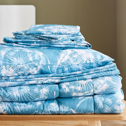 Estonia 3-Piece Dandelion Print Cotton Queen Comforter Set - 200x240 cms
