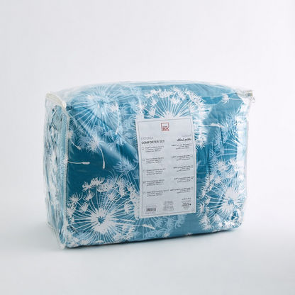 Estonia Dandelion Print 3-Piece Cotton King Comforter Set - 220x240 cm