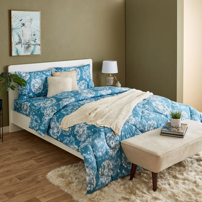 Estonia 3-Piece Dandelion Print Cotton Super King Comforter Set - 240x240 cm