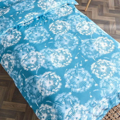 Estonia 3-Piece Dandelion Print Cotton Twin Duvet Cover Set - 150x220 cms
