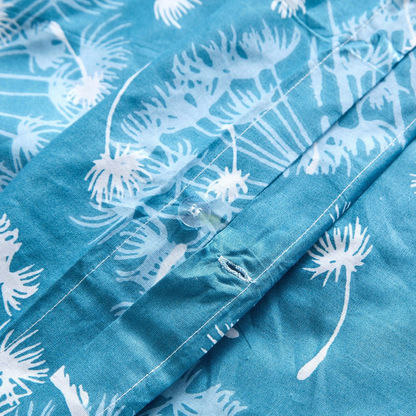 Estonia 3-Piece Dandelion Print Cotton Twin Duvet Cover Set - 150x220 cm