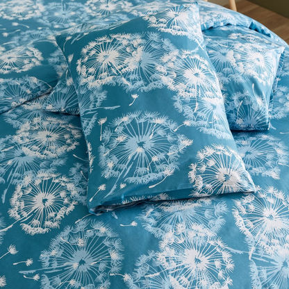 Estonia Dandelion Print 3-Piece Cotton Queen King Duvet Cover Set - 220x220 cm-Duvet Covers-image-6