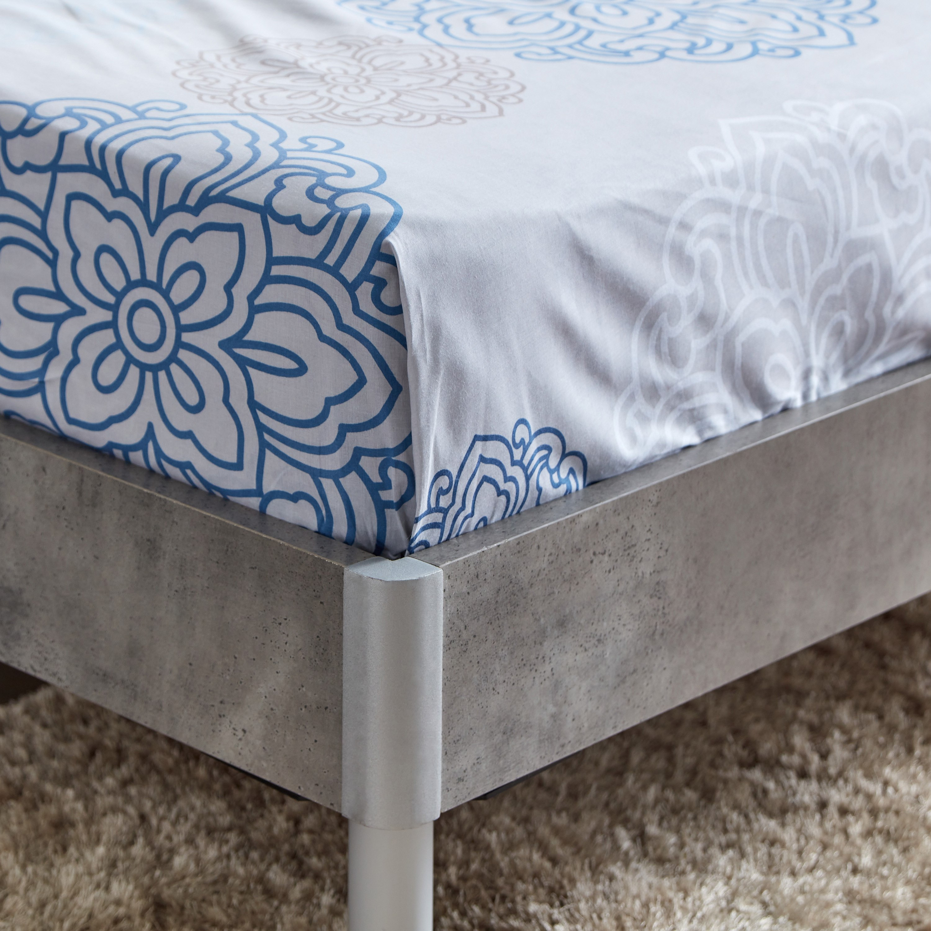 Estonia Medalion Printed Twin Cotton Flat Sheet - 170x260 cm-hbxhomeware-hbxbedroom-image-5