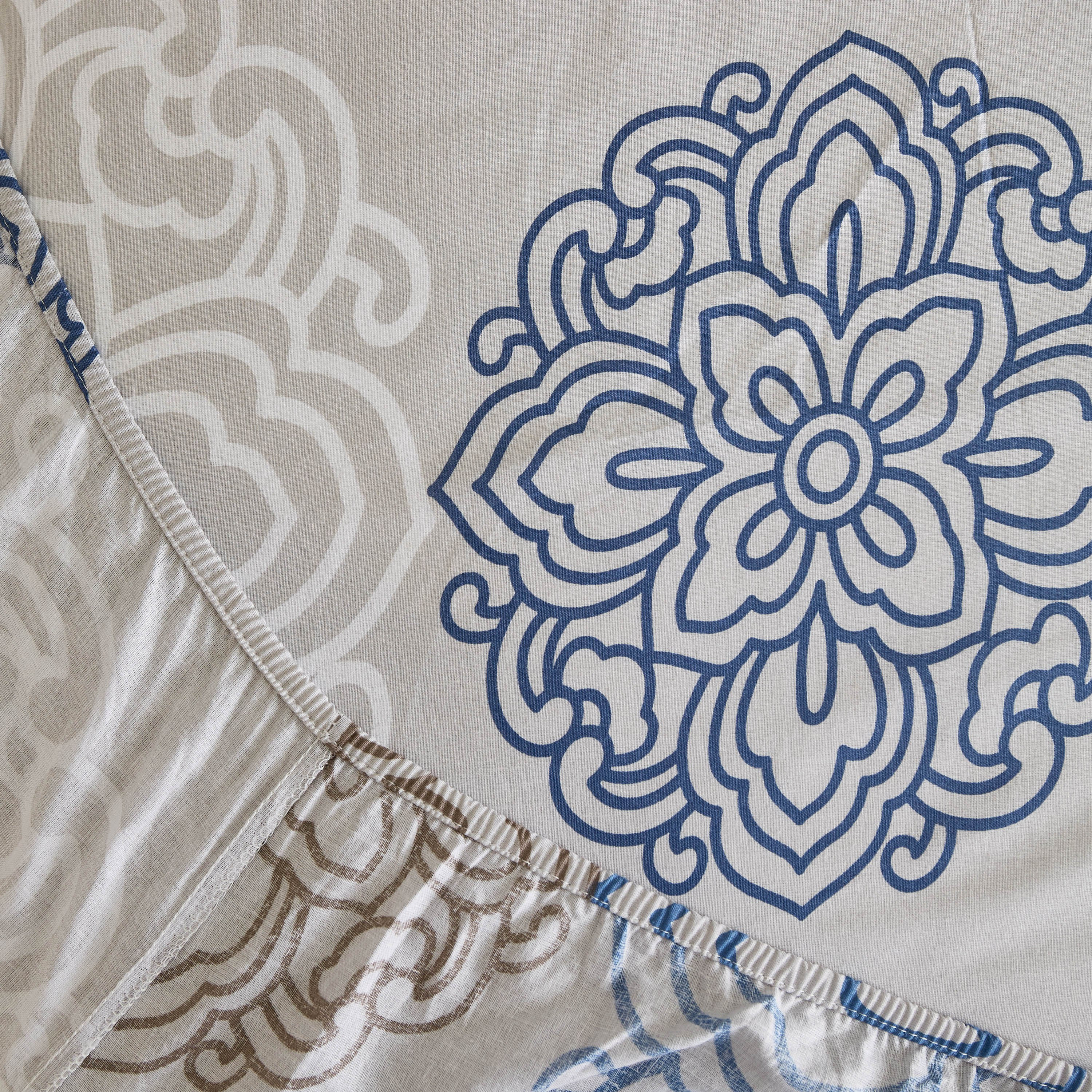 شرشف مسطّح قطن كينج بطبعات إستونيا - 260x240 سم-hbxhomeware-hbxbedroom-image-6
