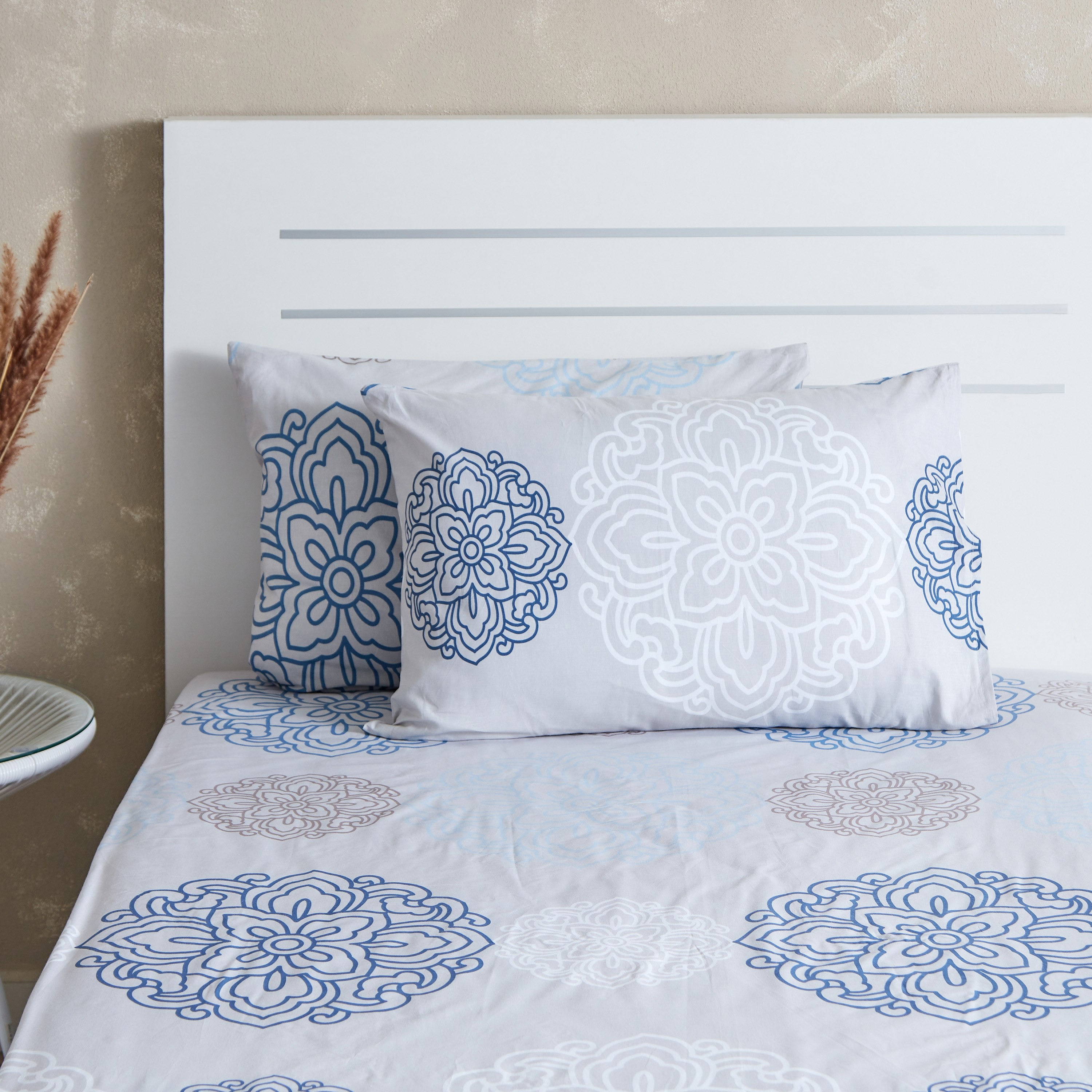 طقم غطاء وسادة قطن قطعتين بطبعات من إستونيا - 75x50 سم-hbxhomeware-hbxbedroom-image-2