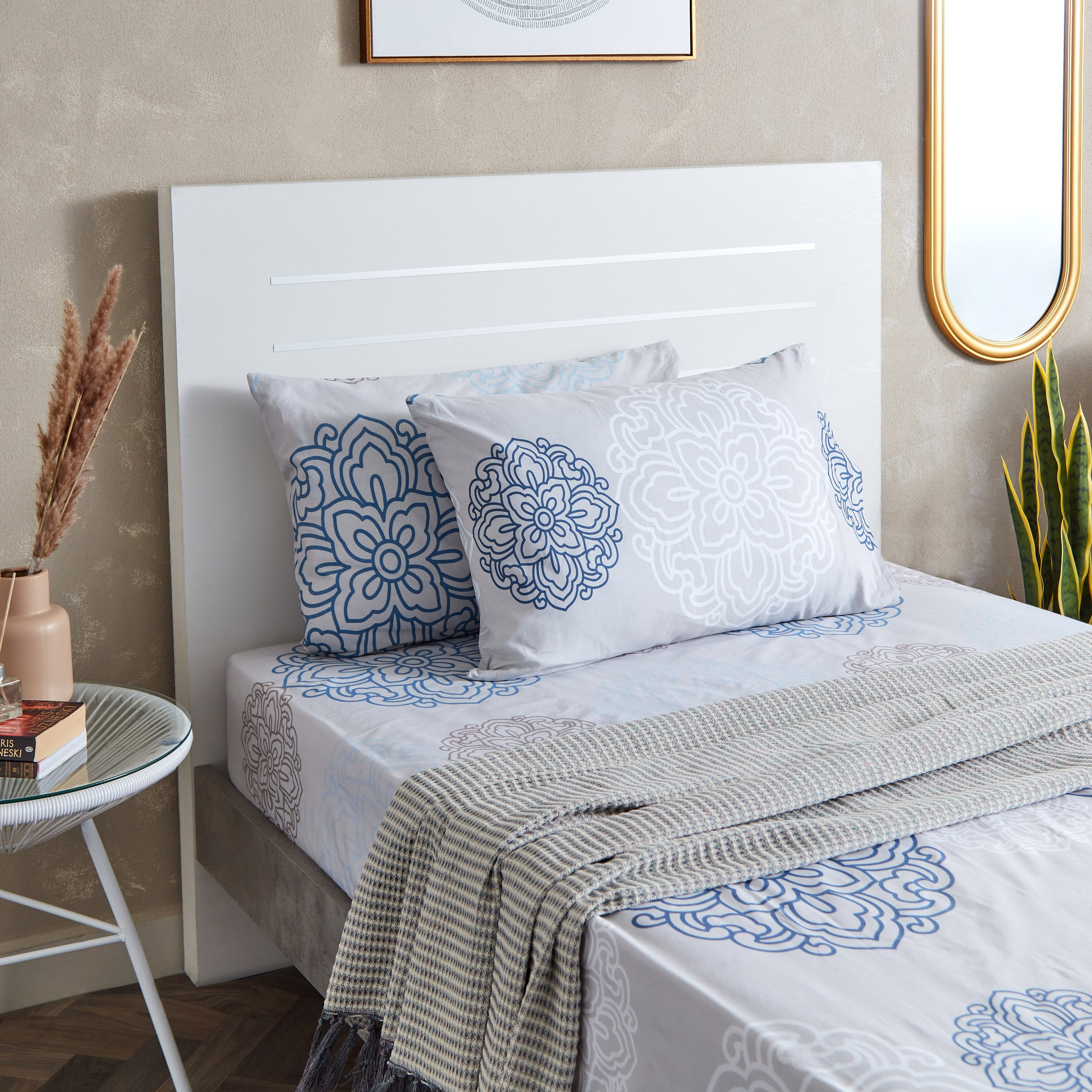 طقم غطاء وسادة قطن قطعتين بطبعات من إستونيا - 75x50 سم-hbxhomeware-hbxbedroom-image-6
