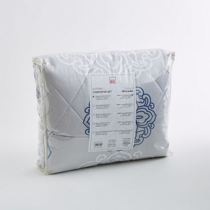 Estonia Medalion 2-Piece Cotton Printed Single Comforter Set - 135x220 cms