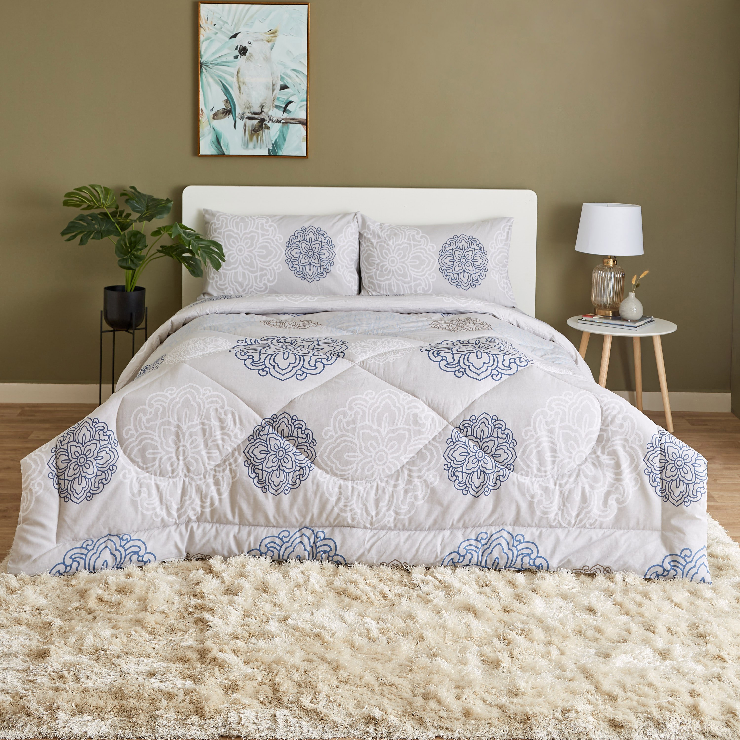 طقم لحاف كوين قطن 3 قطع بطبعات من إستونيا - 200x240 سم-hbxhomeware-hbxdecorandfurnishings-image-2
