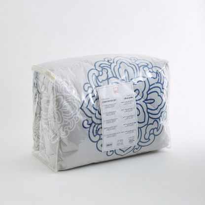 Estonia Medalion Printed 3-Piece Cotton King Comforter Set - 220x240 cms