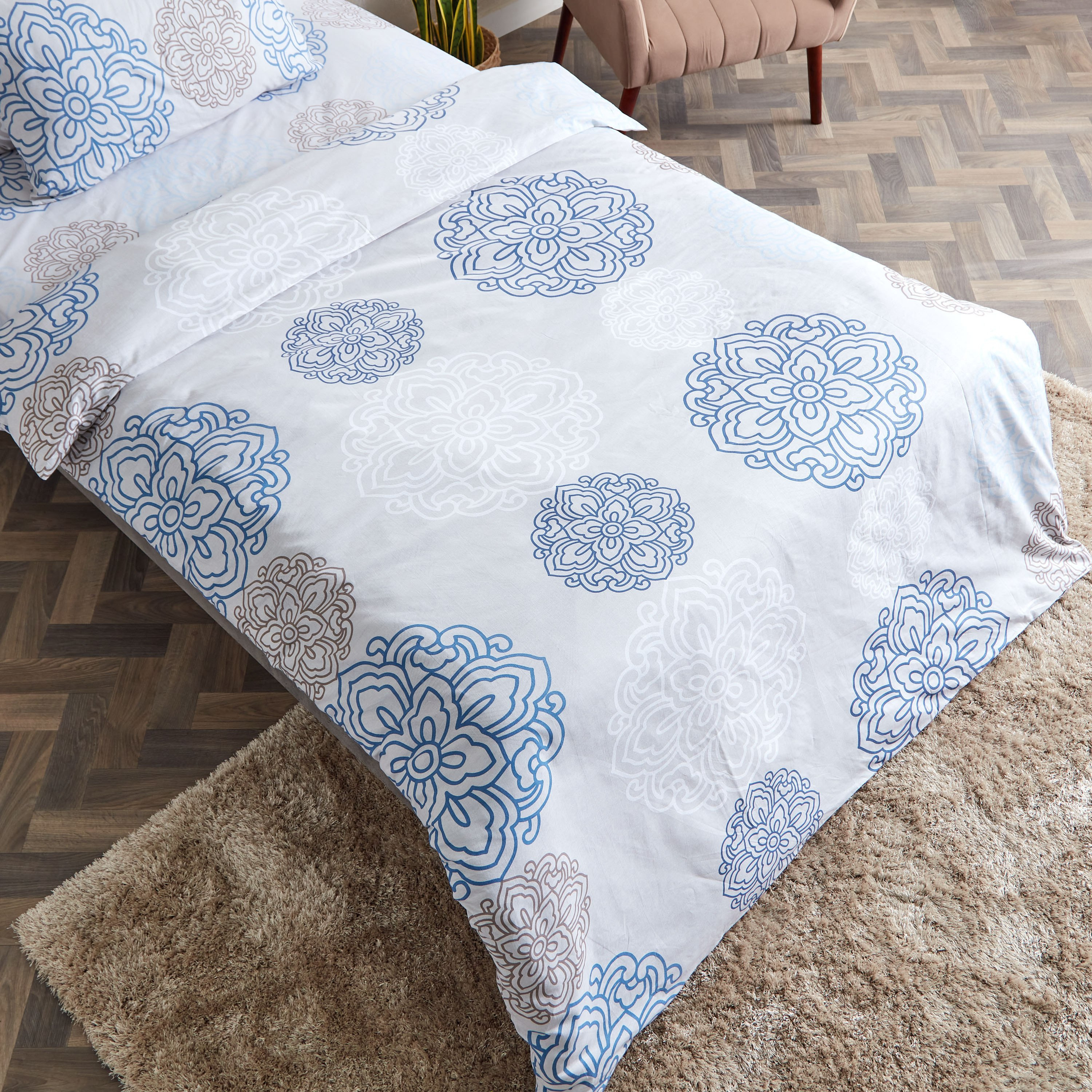 طقم غطاء لحاف فردي قطن قطعتين بطبعات من إستونيا - 135x200 سم-hbxhomeware-hbxdecorandfurnishings-image-3
