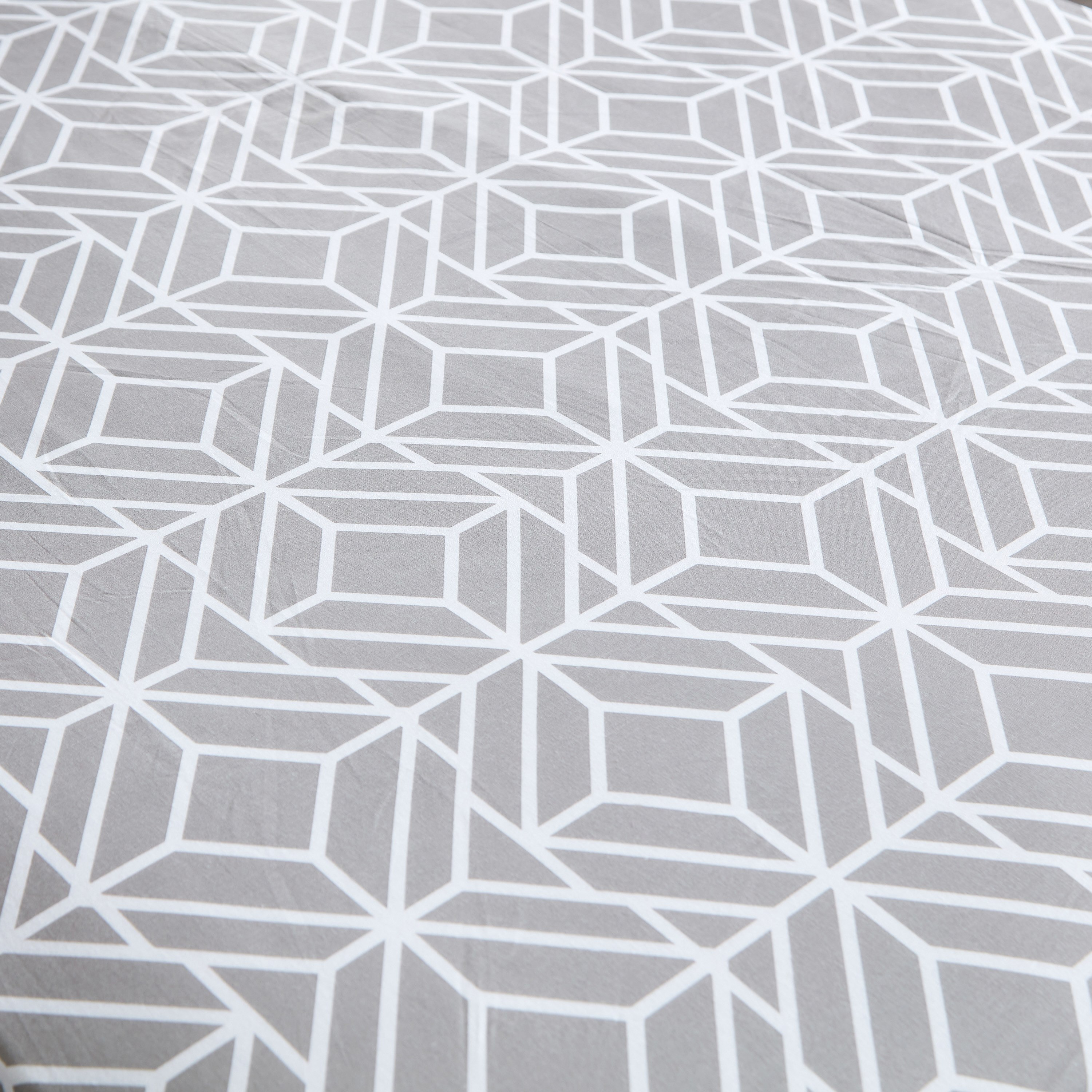 شرشف مطّاطي فردي قطن بطبعات من إستونيا - 90x200+25 سم-hbxhomeware-bedding-fittedsheets-image-4