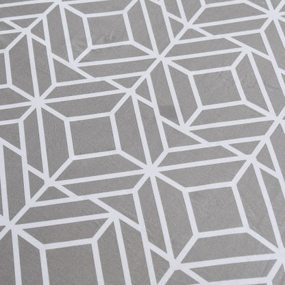 Estonia Rhombus Print Cotton Queen Fitted Sheet - 150x200+25 cm