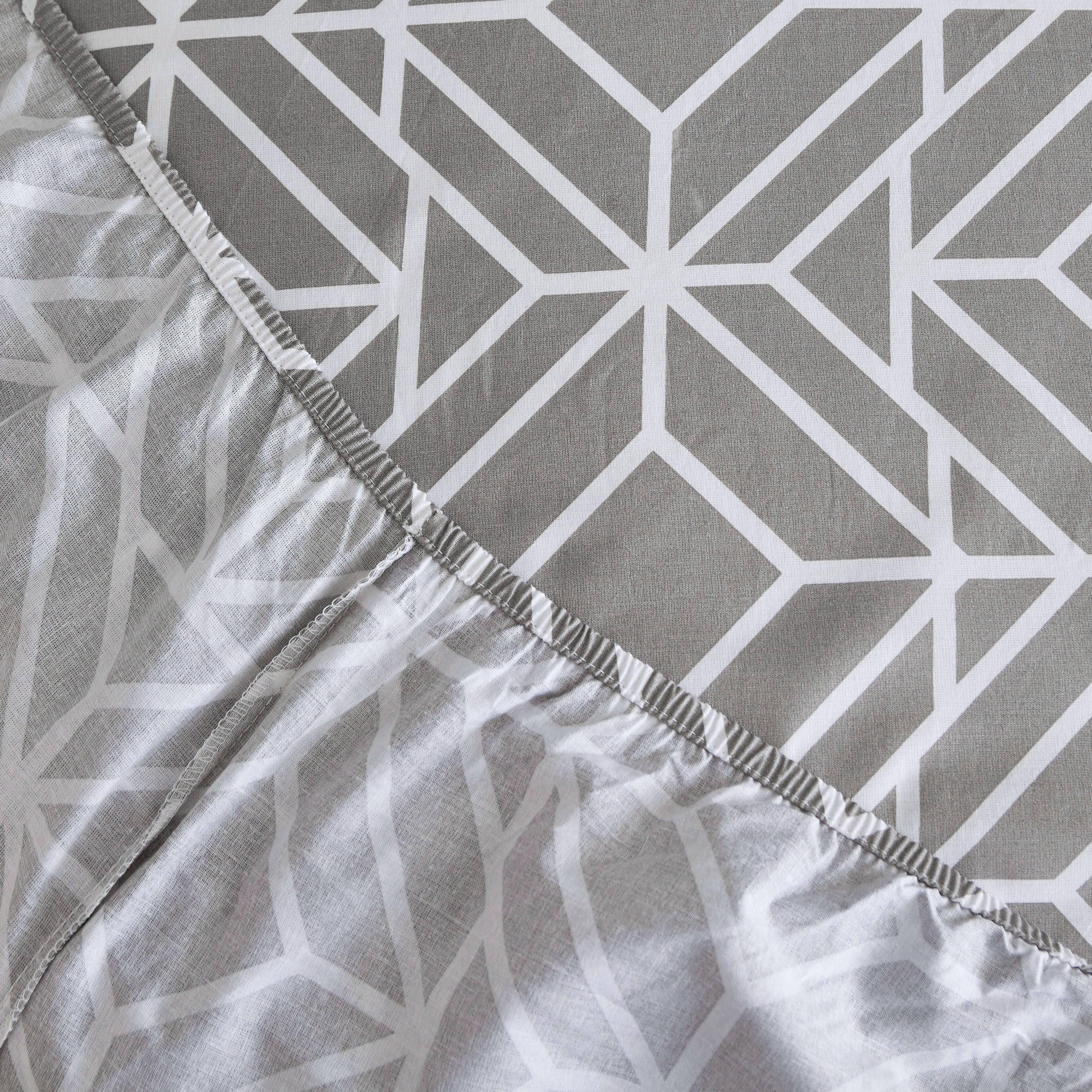شرشف مسطح قطن كينج بطبعات من إستونيا - 240x260 سم-hbxhomeware-hbxbedroom-image-6